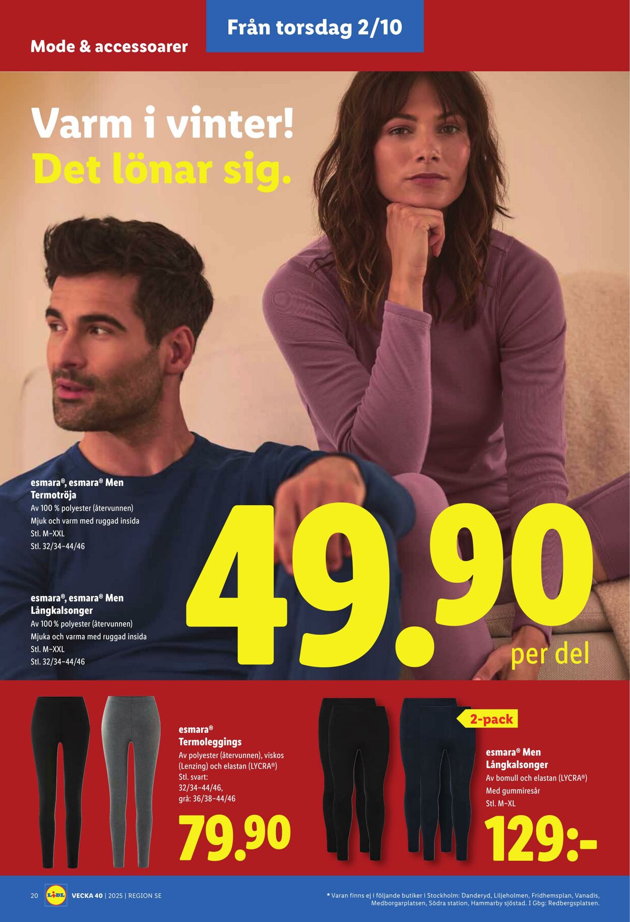 Erbjudanden Lidl 29.09.2025 - 05.10.2025