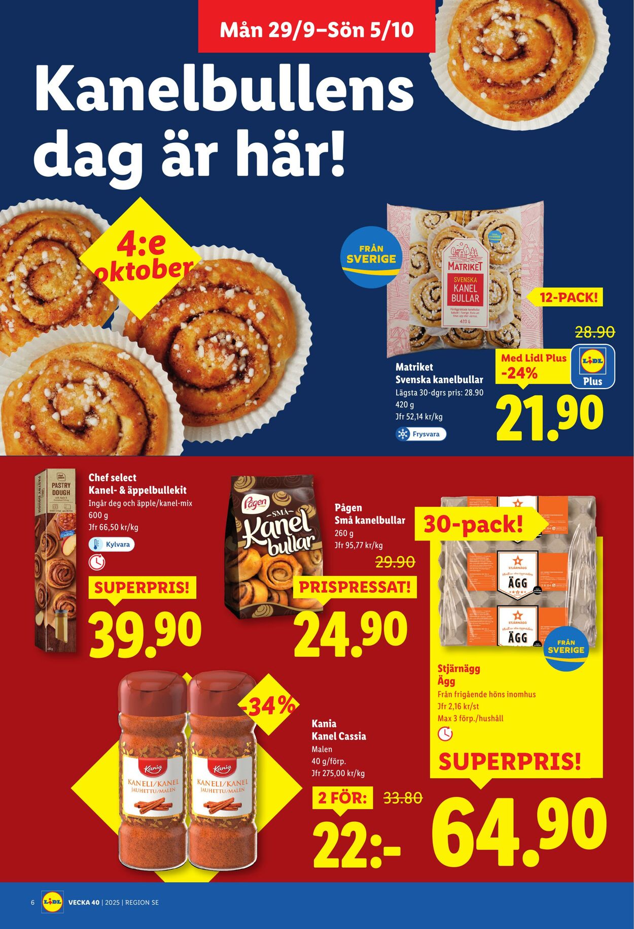 Erbjudanden Lidl 29.09.2025 - 05.10.2025