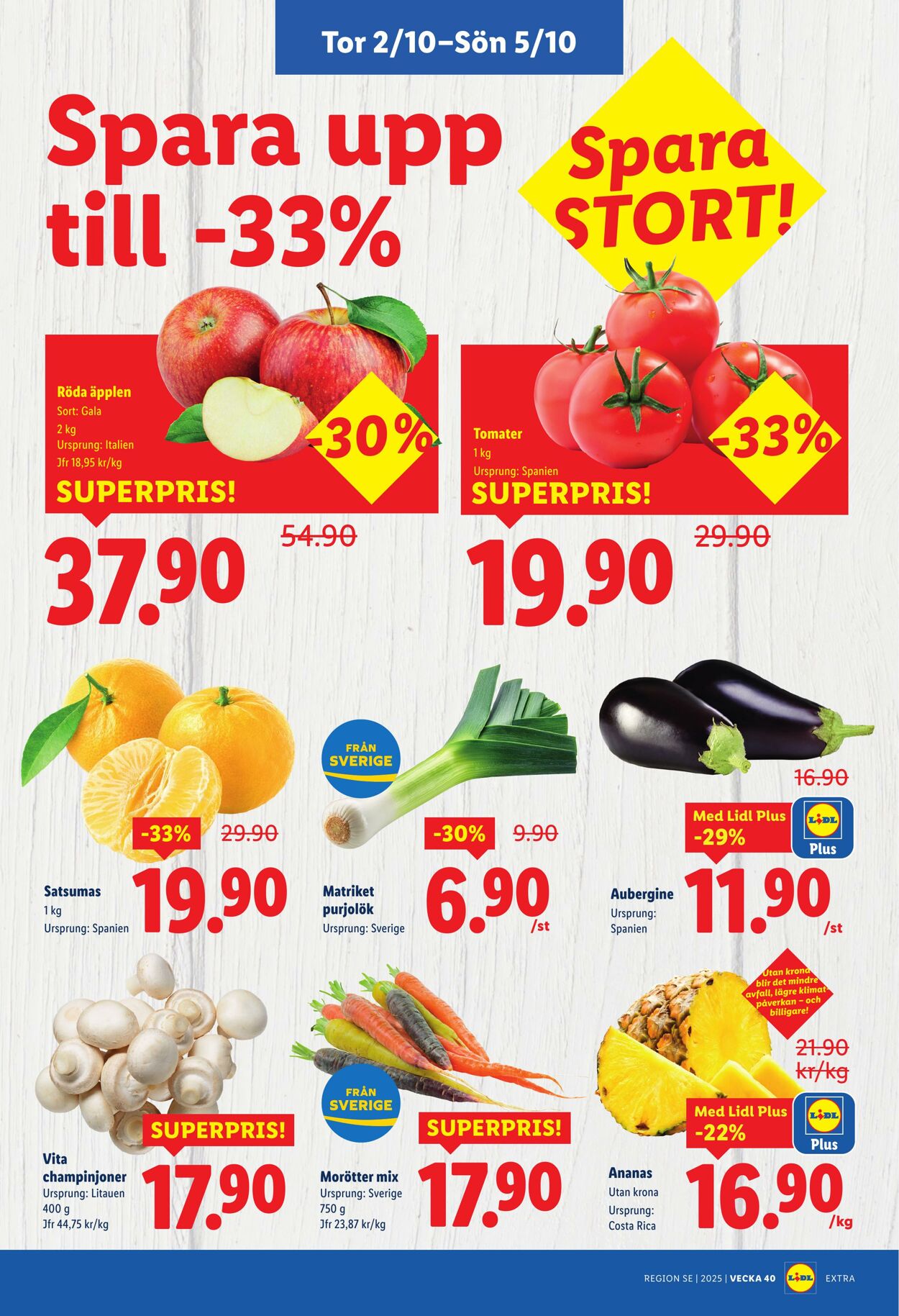 Erbjudanden Lidl 29.09.2025 - 05.10.2025