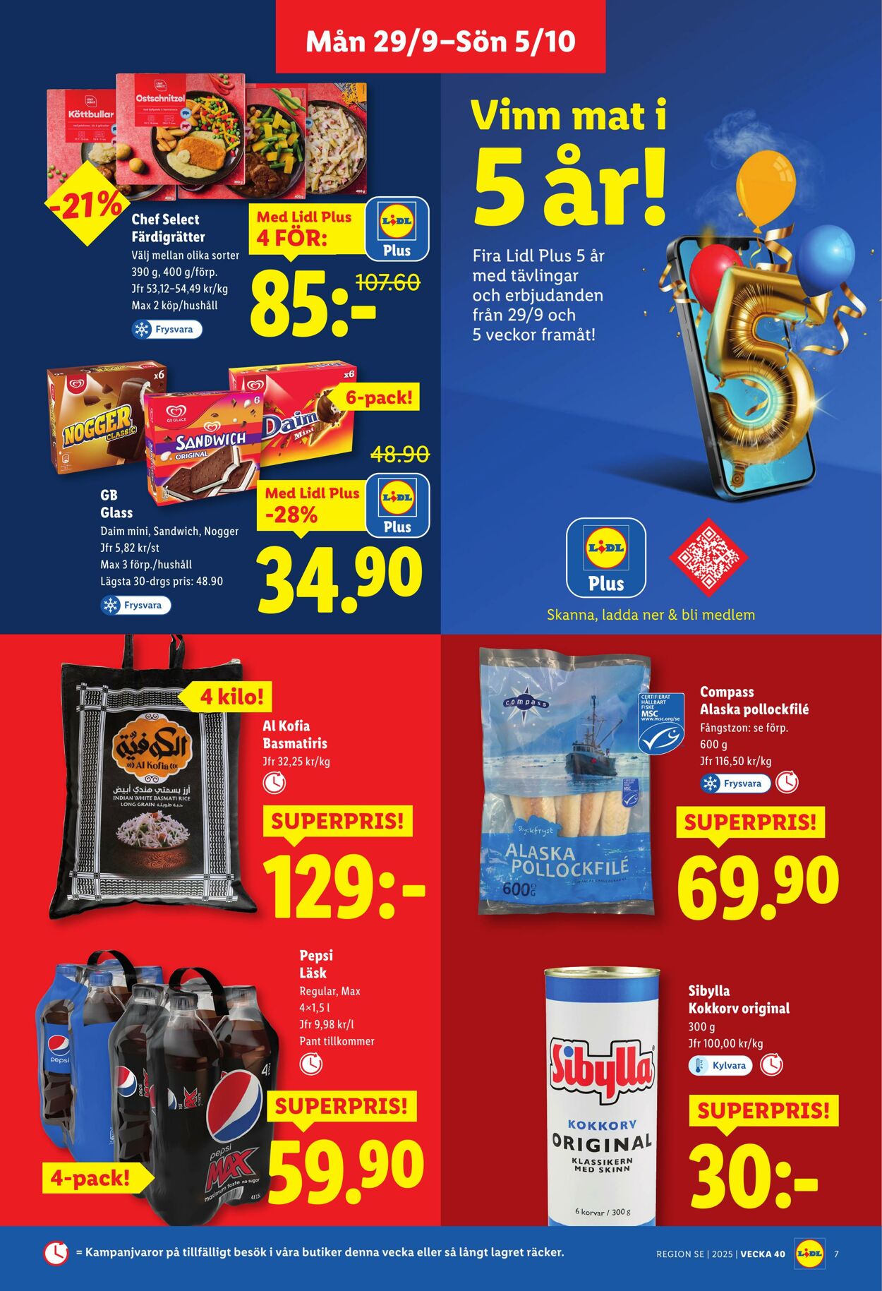 Erbjudanden Lidl 29.09.2025 - 05.10.2025