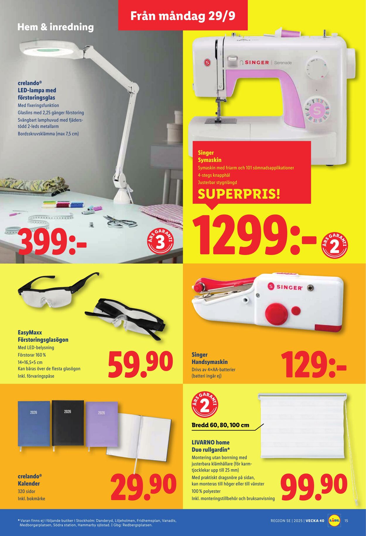 Erbjudanden Lidl 29.09.2025 - 05.10.2025