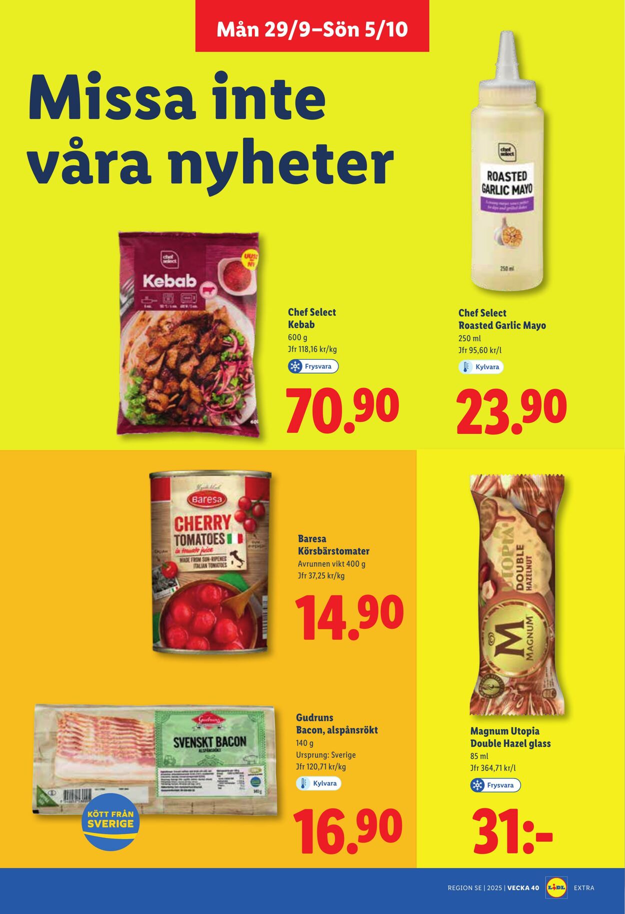 Erbjudanden Lidl 29.09.2025 - 05.10.2025