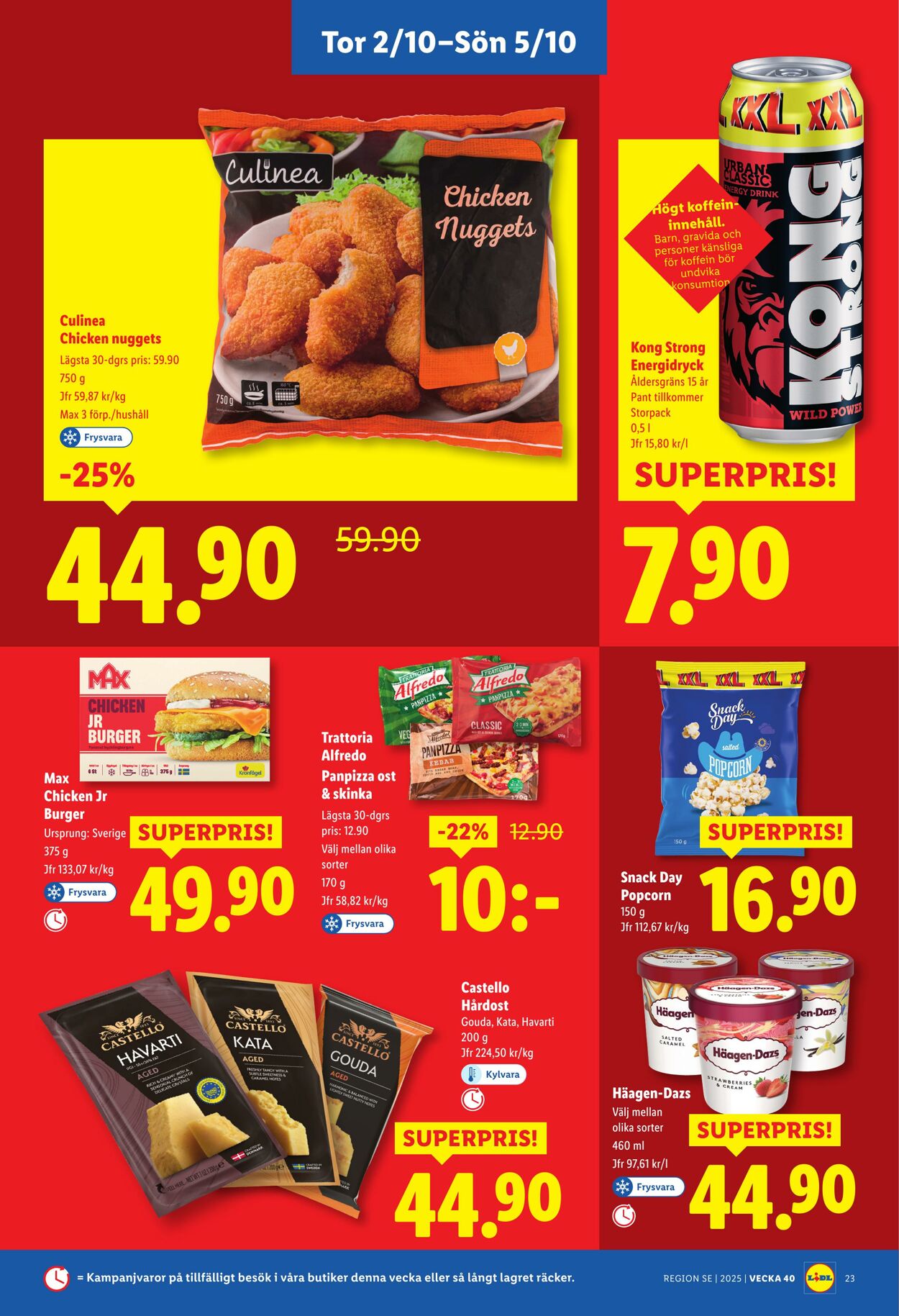 Erbjudanden Lidl 29.09.2025 - 05.10.2025