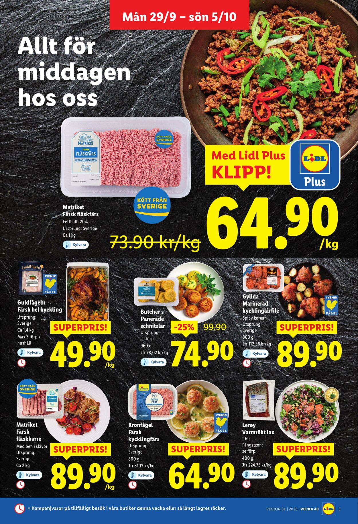 Erbjudanden Lidl 29.09.2025 - 05.10.2025