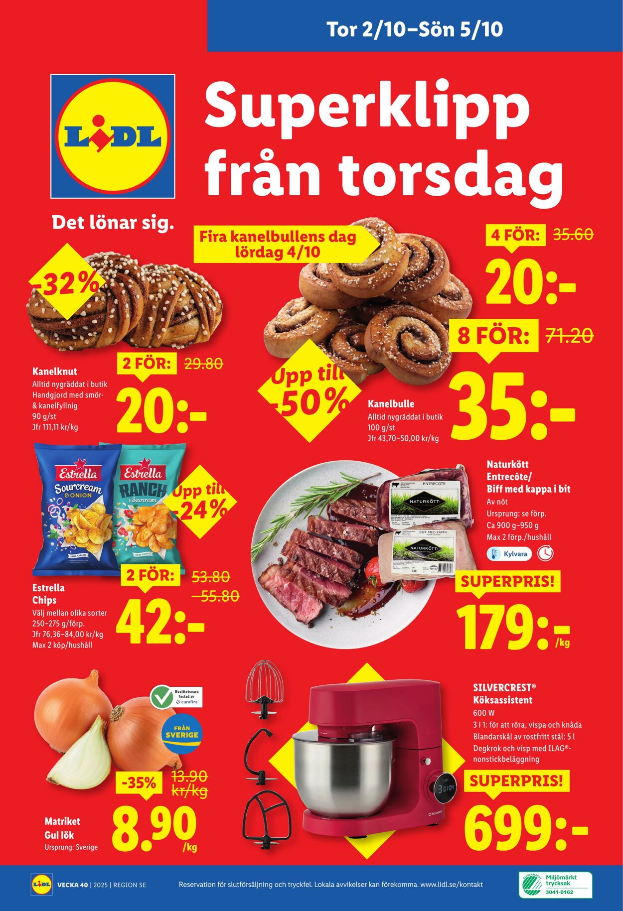 Erbjudanden Lidl 29.09.2025 - 05.10.2025