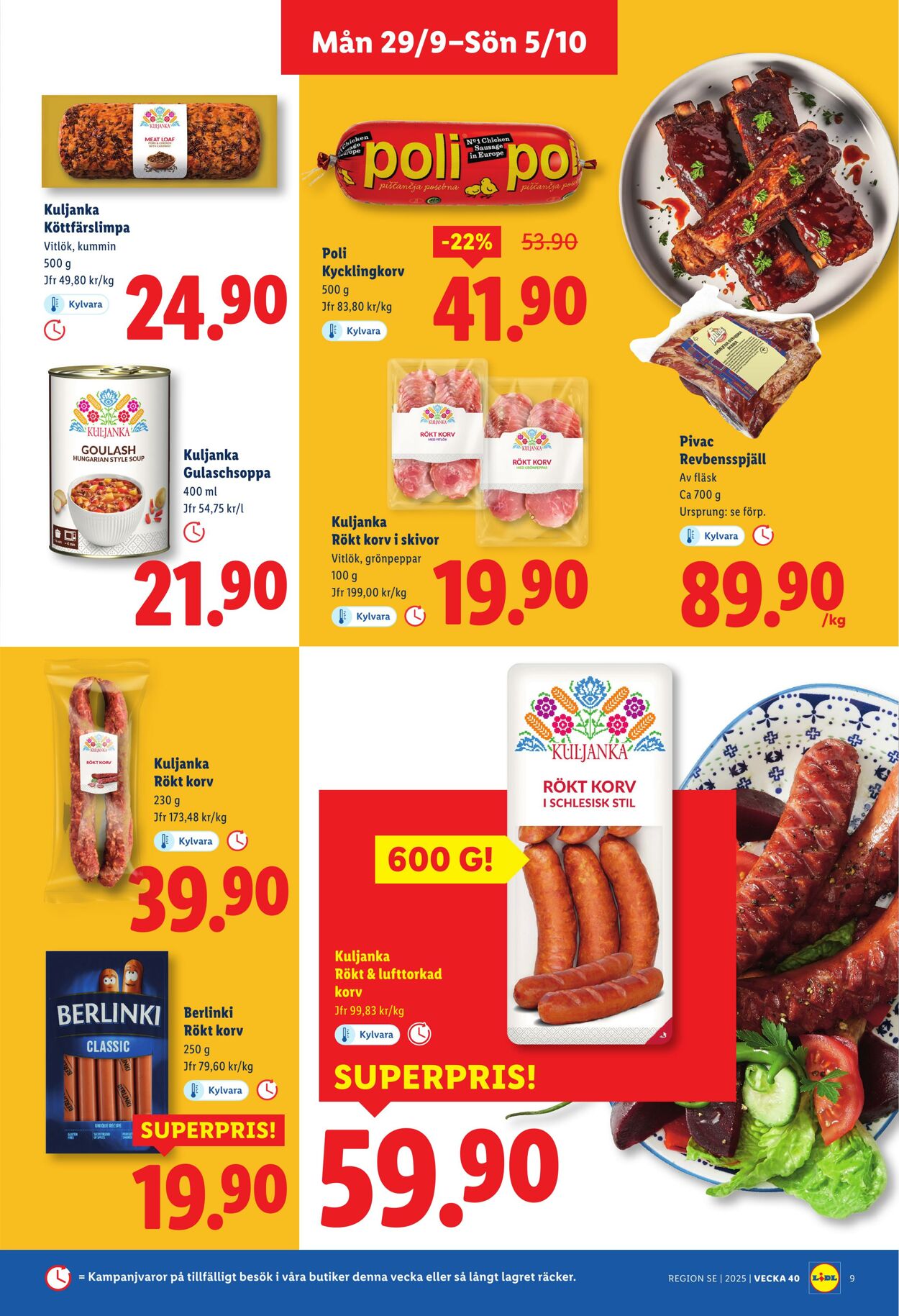 Erbjudanden Lidl 29.09.2025 - 05.10.2025