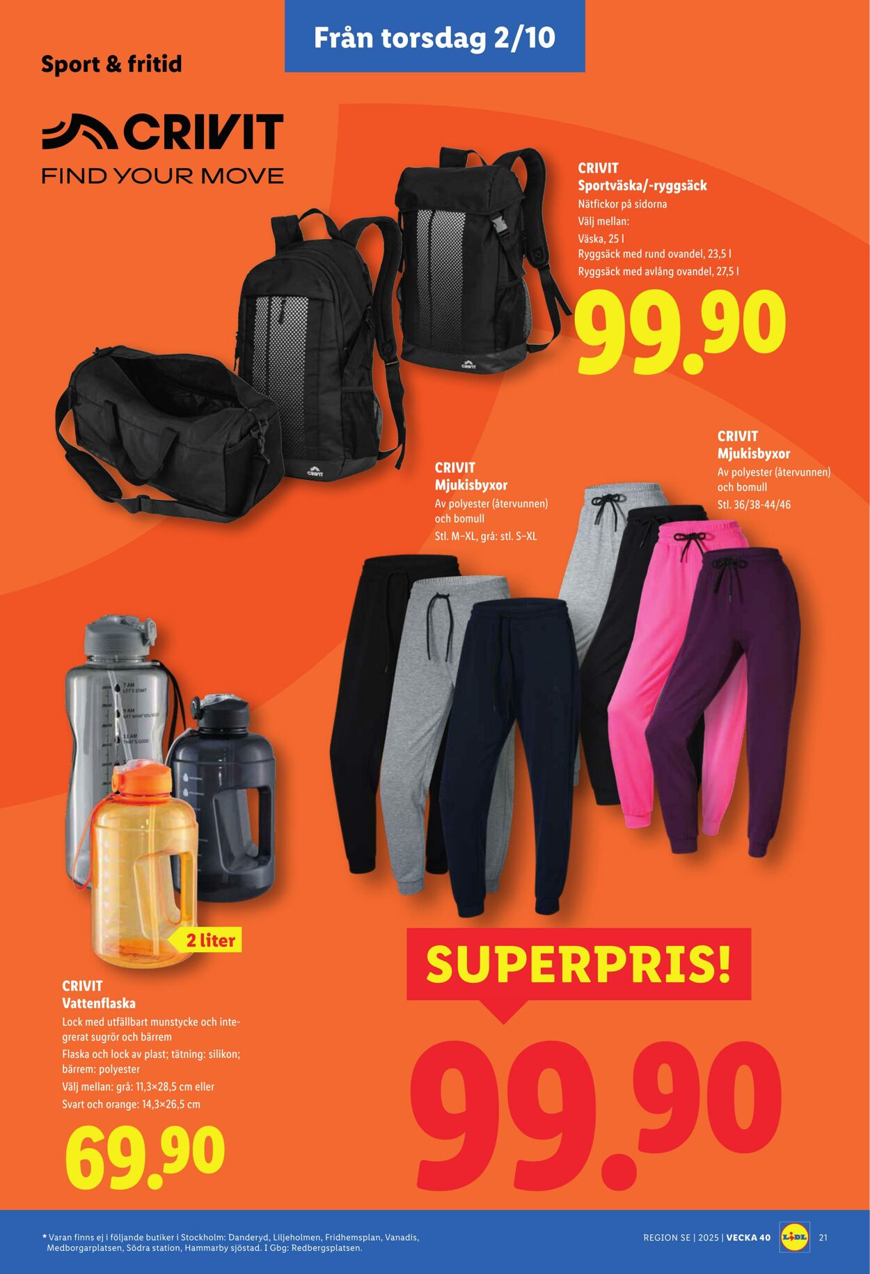 Erbjudanden Lidl 29.09.2025 - 05.10.2025