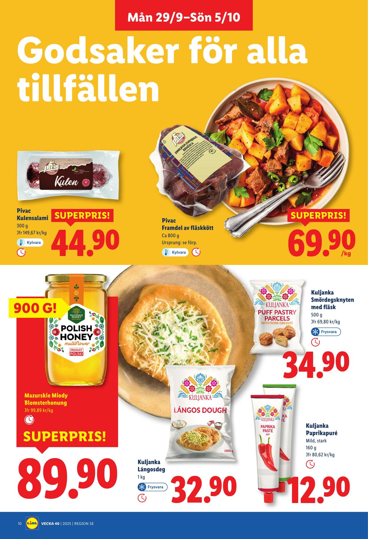 Erbjudanden Lidl 29.09.2025 - 05.10.2025
