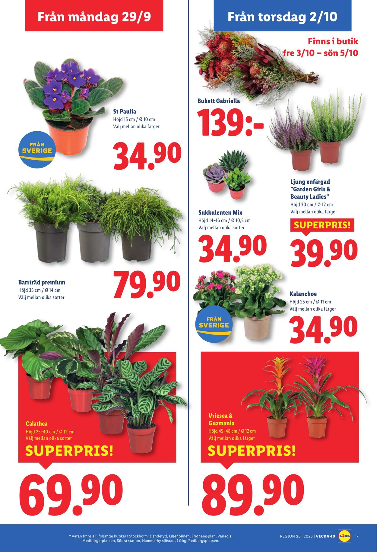 Erbjudanden Lidl 29.09.2025 - 05.10.2025