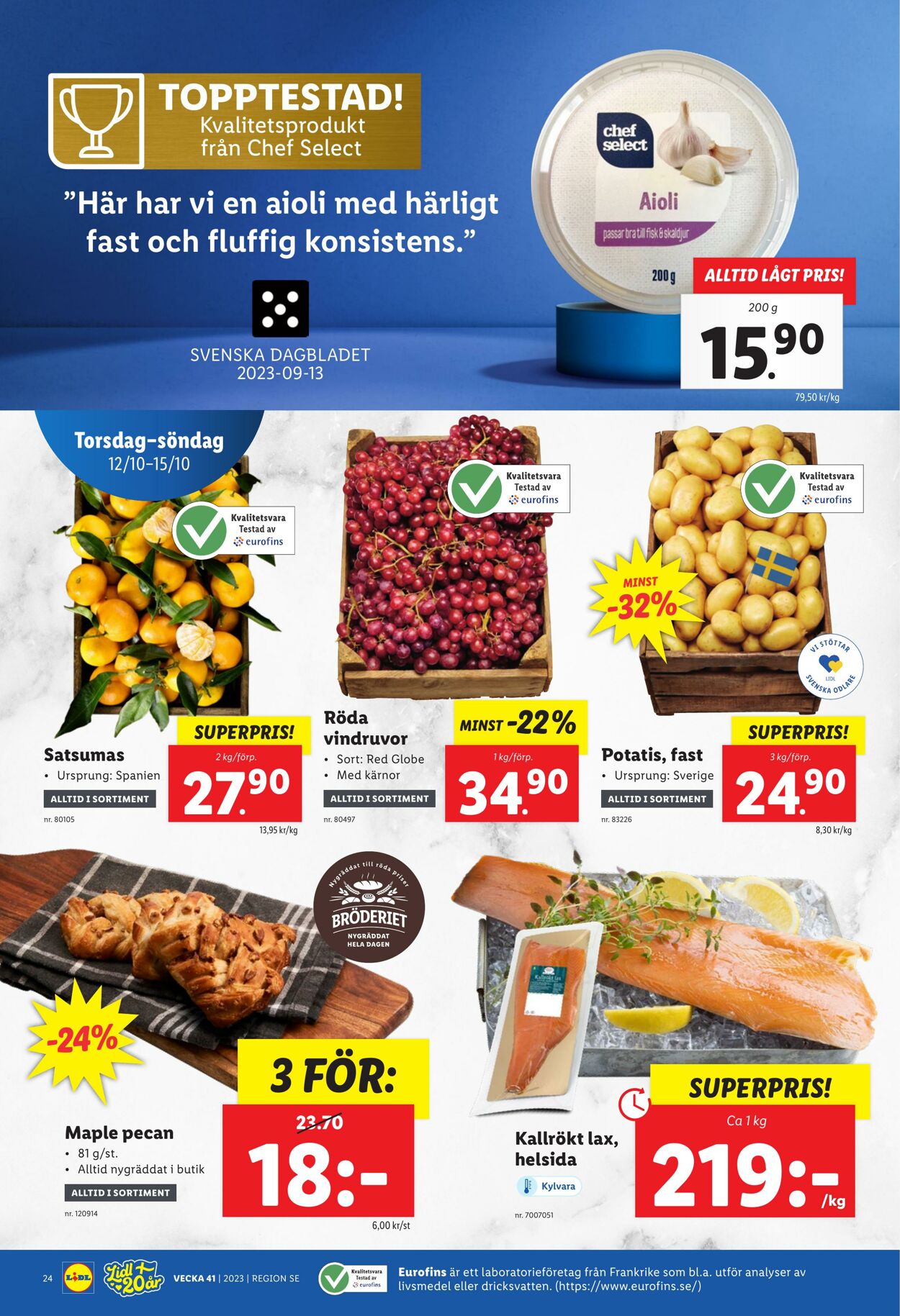 Erbjudanden Lidl 09.10.2023 - 15.10.2023