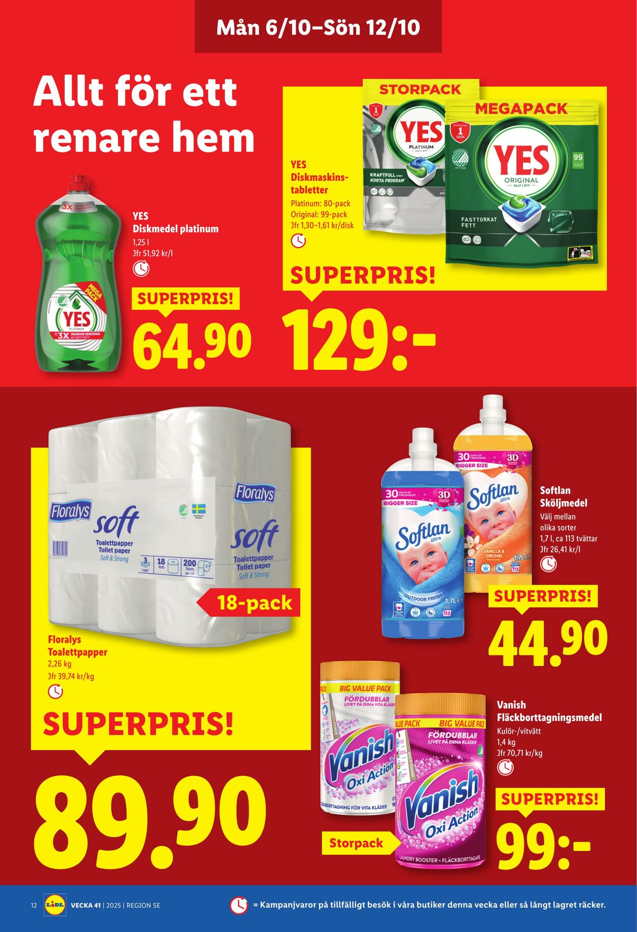 Erbjudanden Lidl 06.10.2025 - 12.10.2025