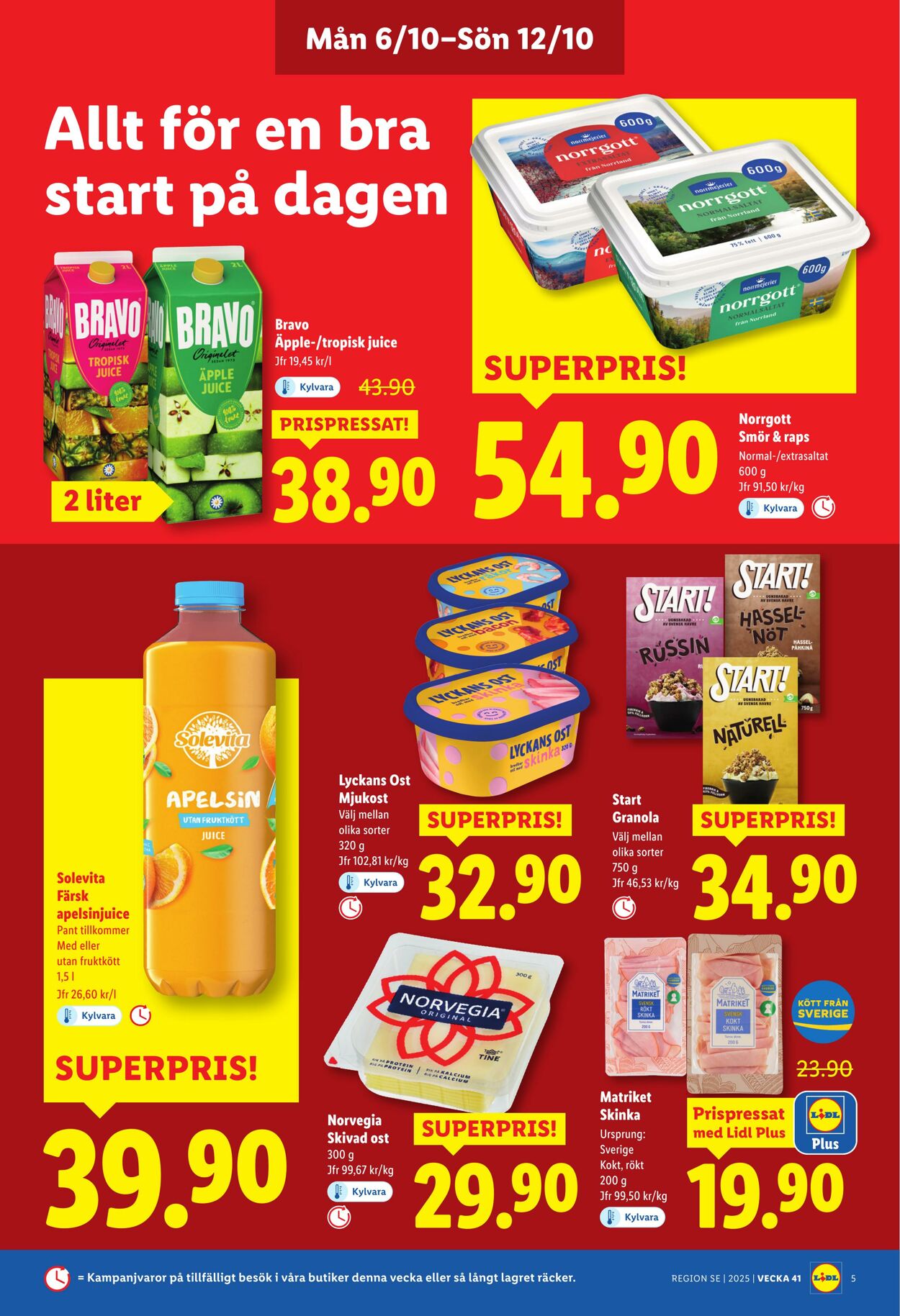 Erbjudanden Lidl 06.10.2025 - 12.10.2025
