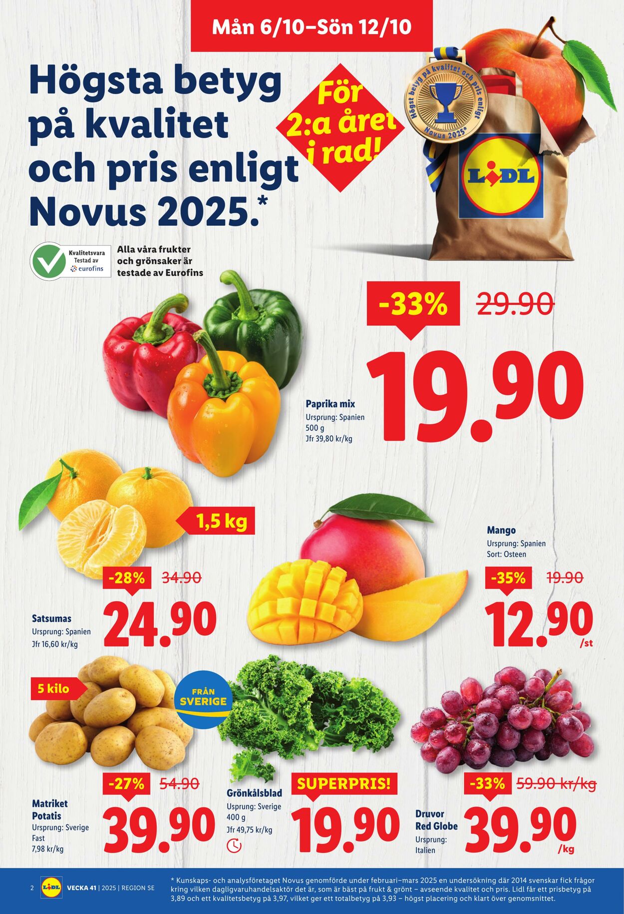 Erbjudanden Lidl 06.10.2025 - 12.10.2025