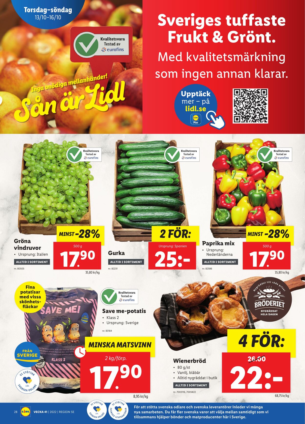 Erbjudanden Lidl 10.10.2022 - 16.10.2022