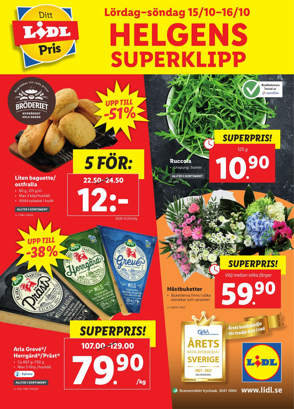 Erbjudanden Lidl 10.10.2022 - 16.10.2022