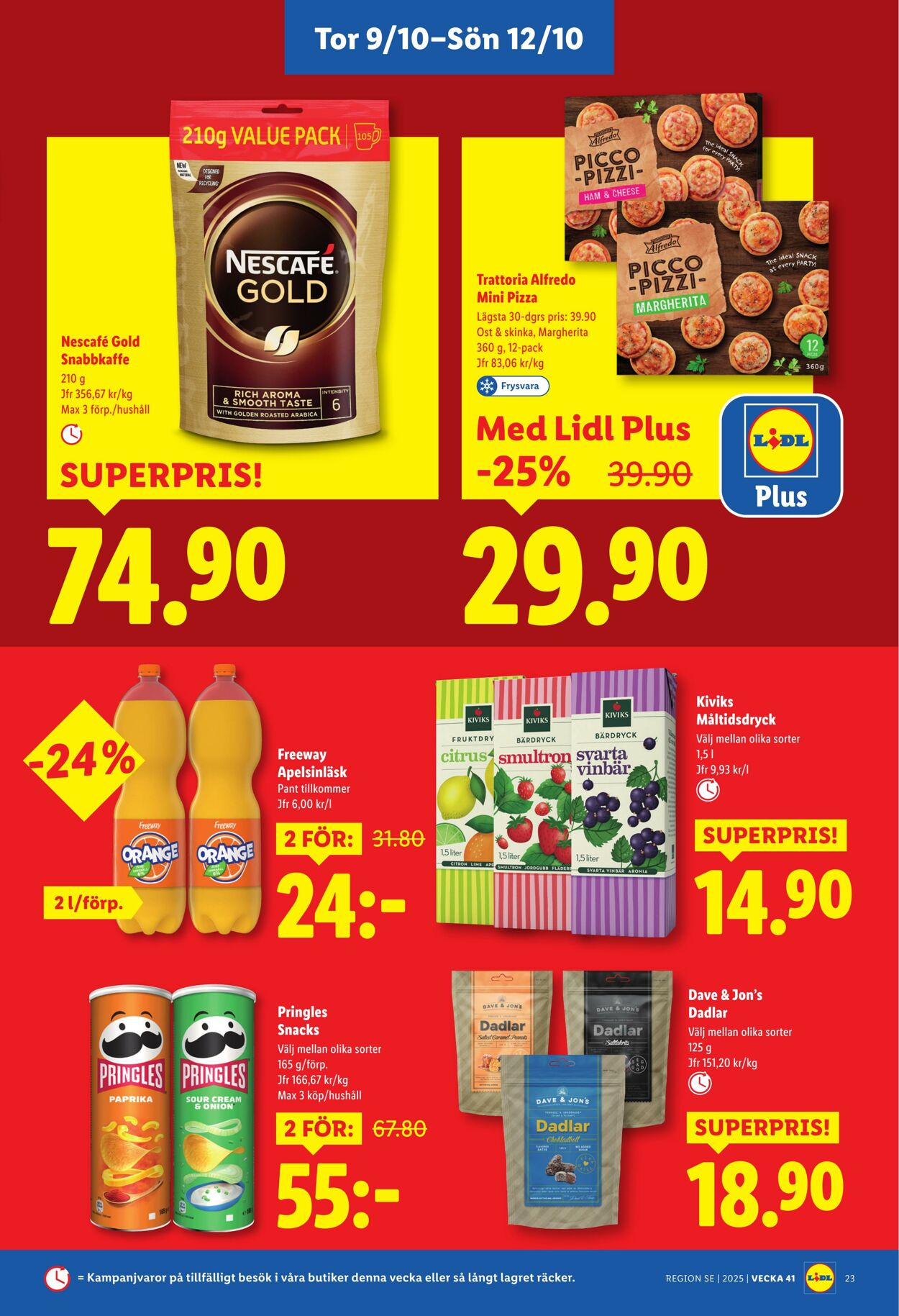 Erbjudanden Lidl 06.10.2025 - 12.10.2025