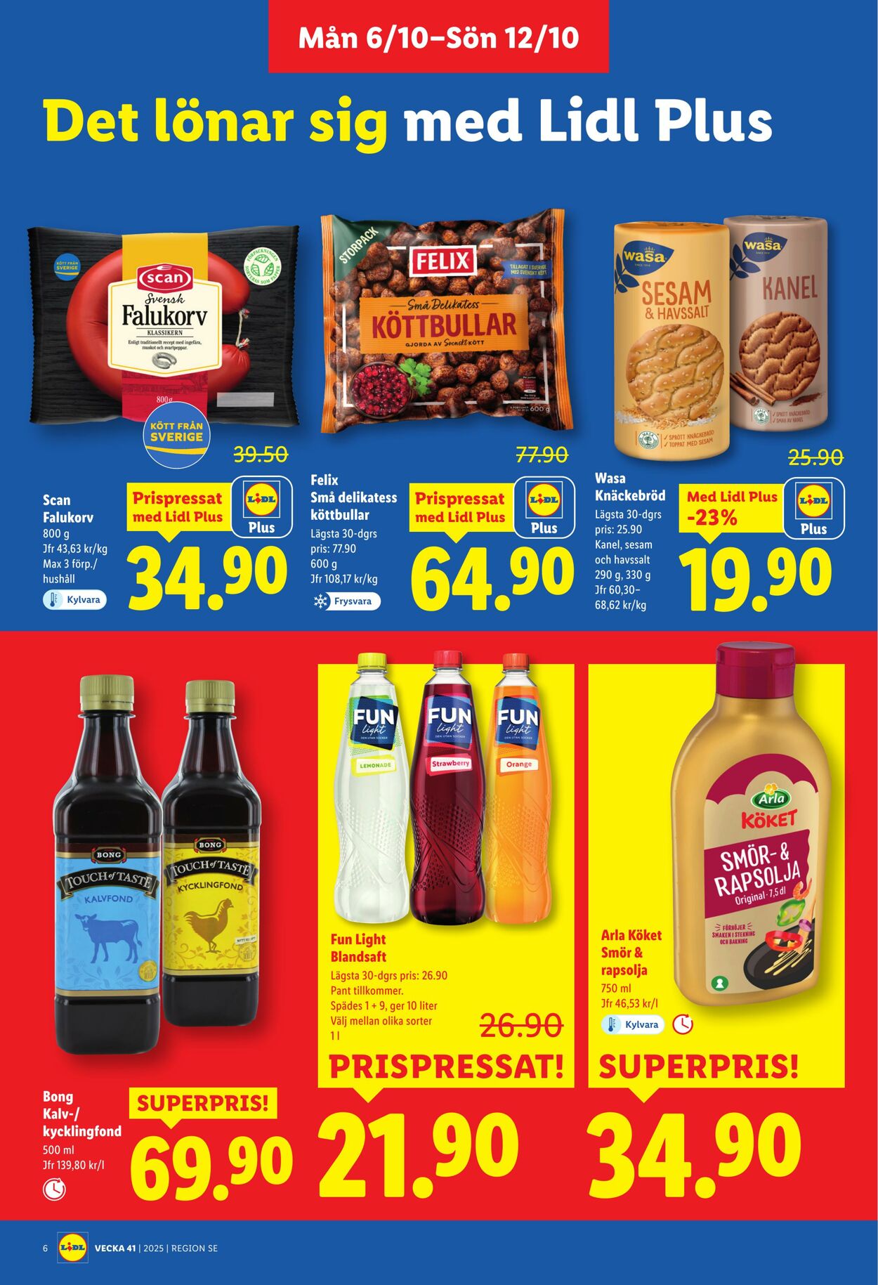 Erbjudanden Lidl 06.10.2025 - 12.10.2025