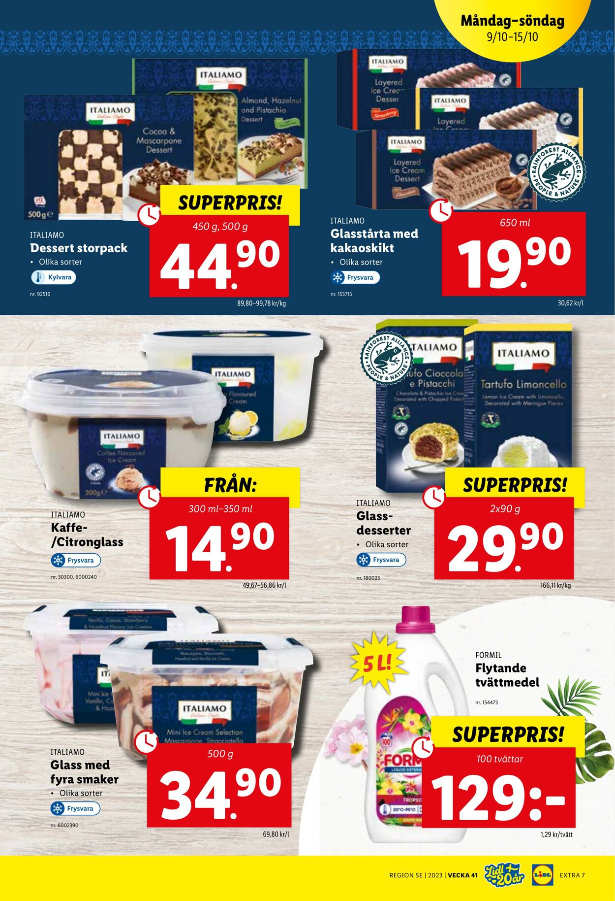 Erbjudanden Lidl 09.10.2023 - 15.10.2023