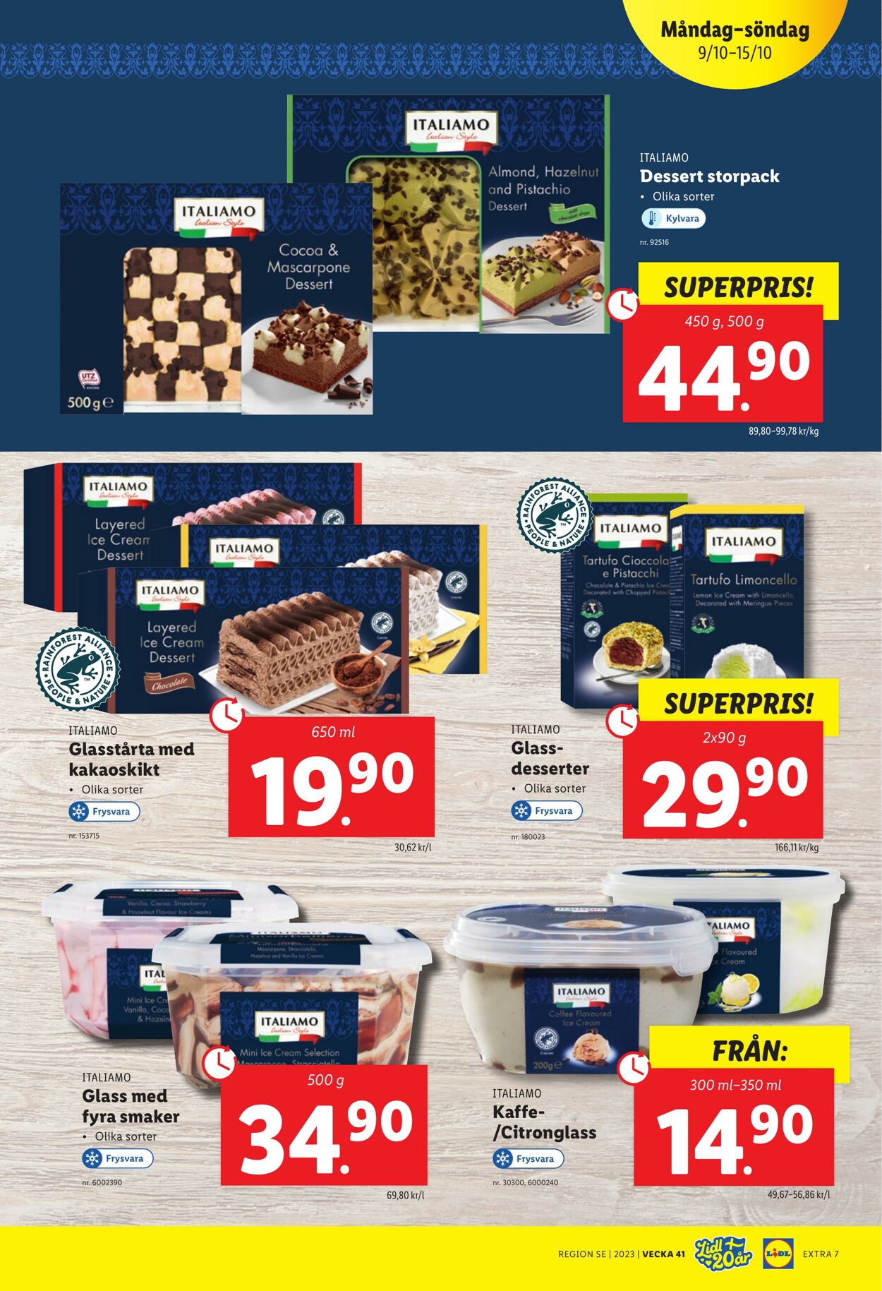 Erbjudanden Lidl 09.10.2023 - 15.10.2023