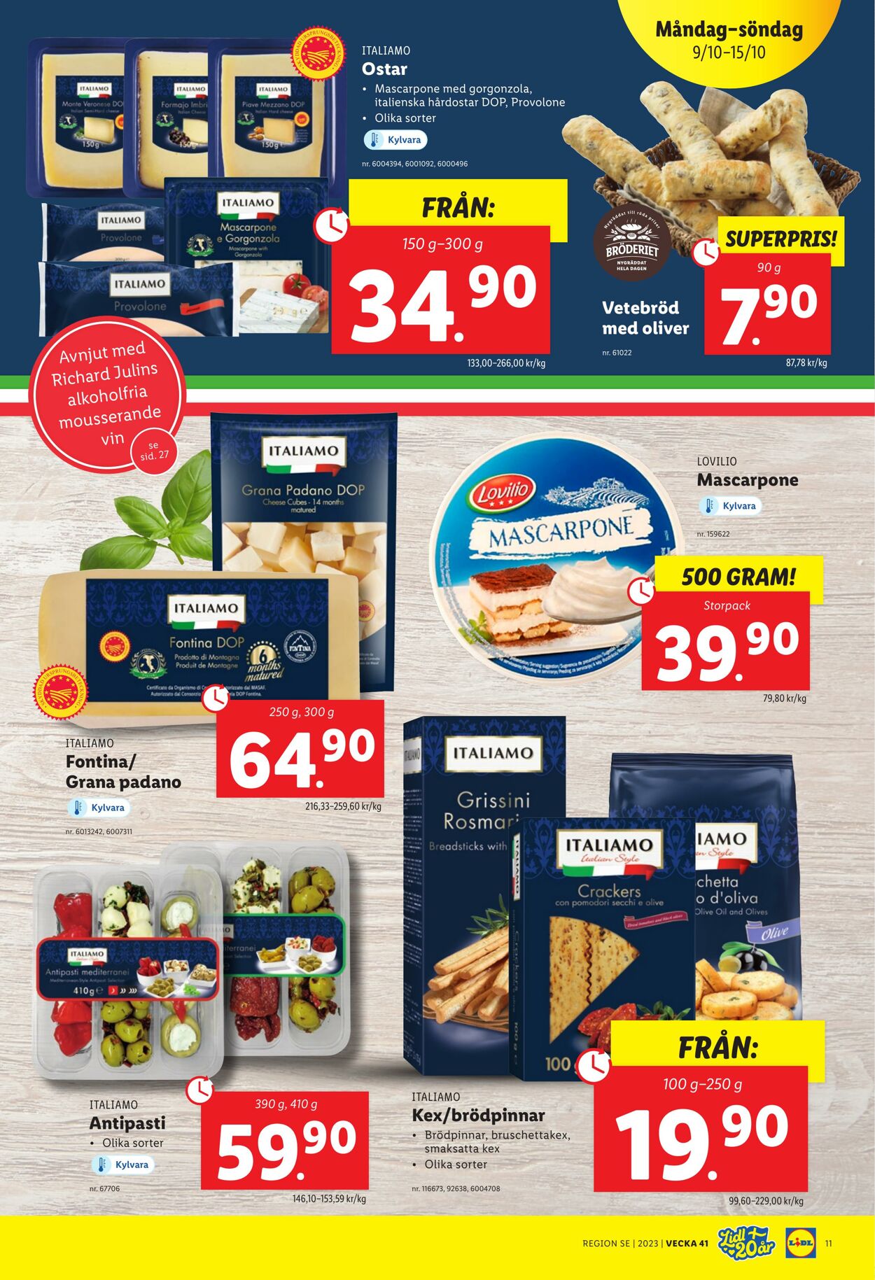 Erbjudanden Lidl 09.10.2023 - 15.10.2023