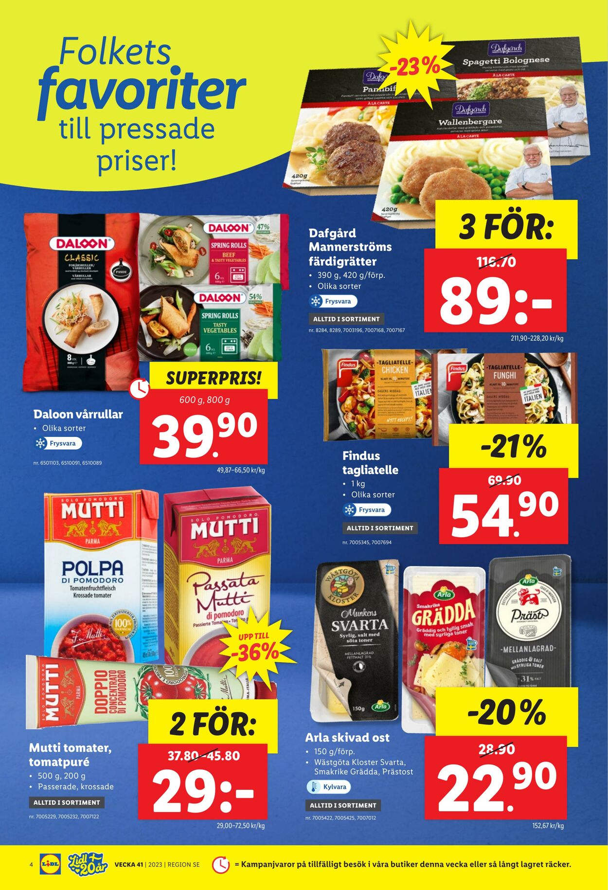 Erbjudanden Lidl 09.10.2023 - 15.10.2023