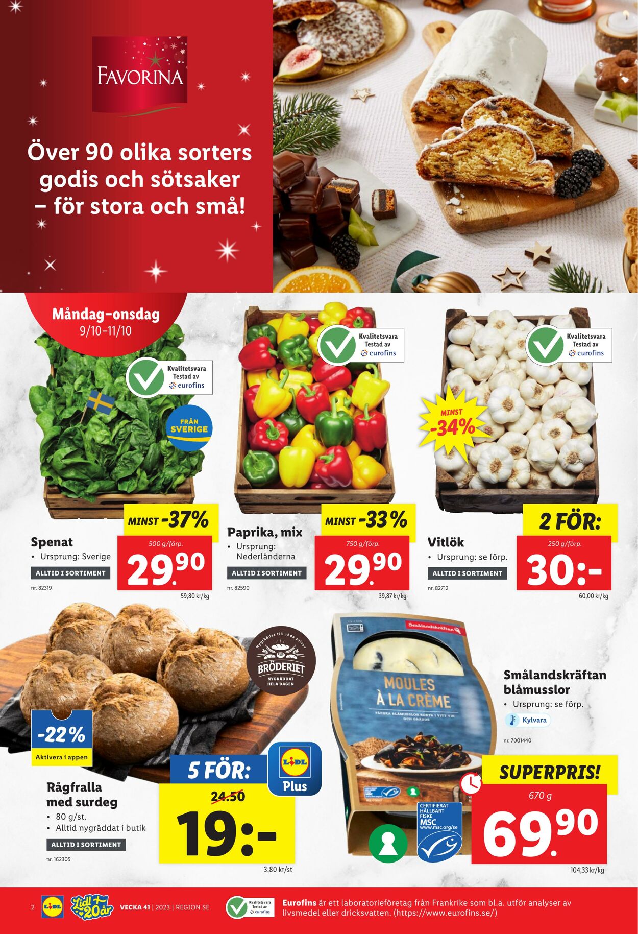 Erbjudanden Lidl 09.10.2023 - 15.10.2023