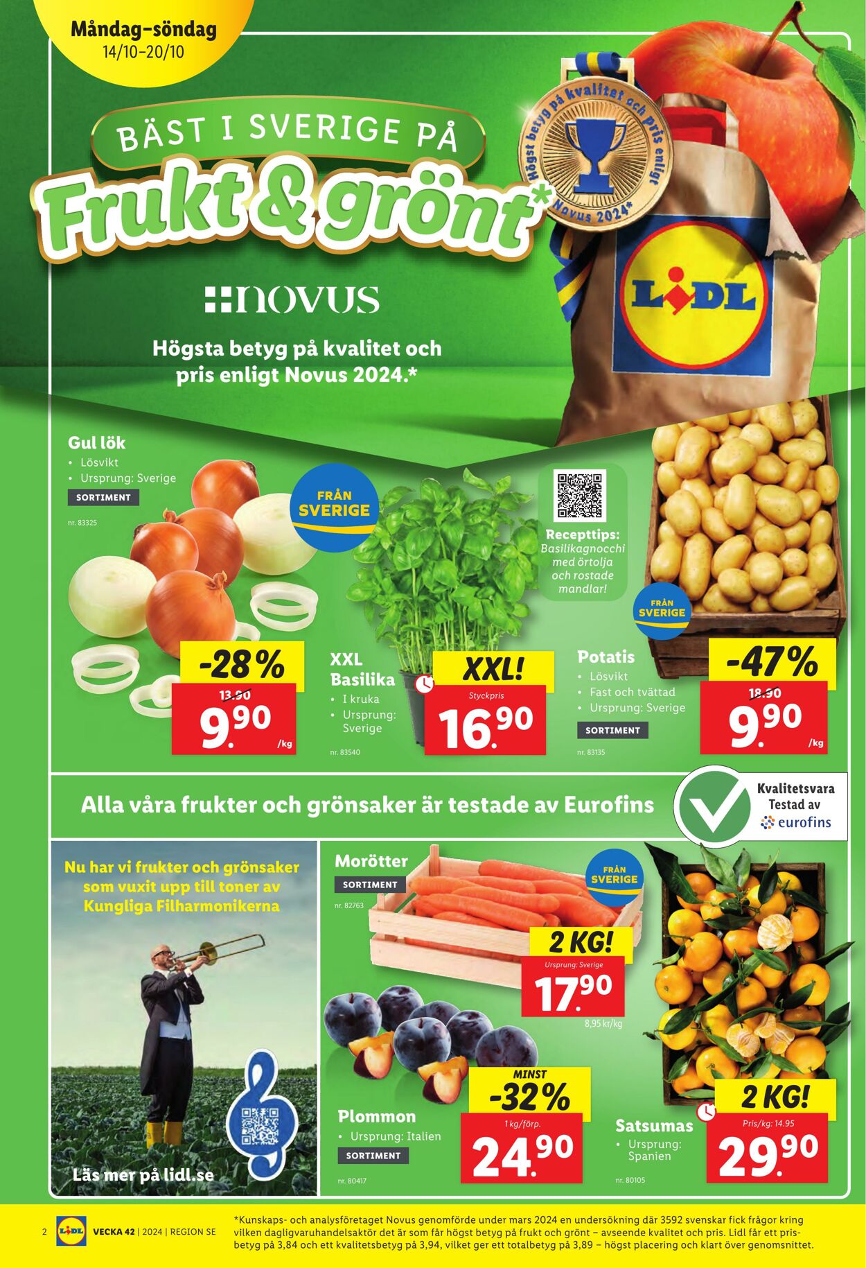 Erbjudanden Lidl 14.10.2024 - 20.10.2024