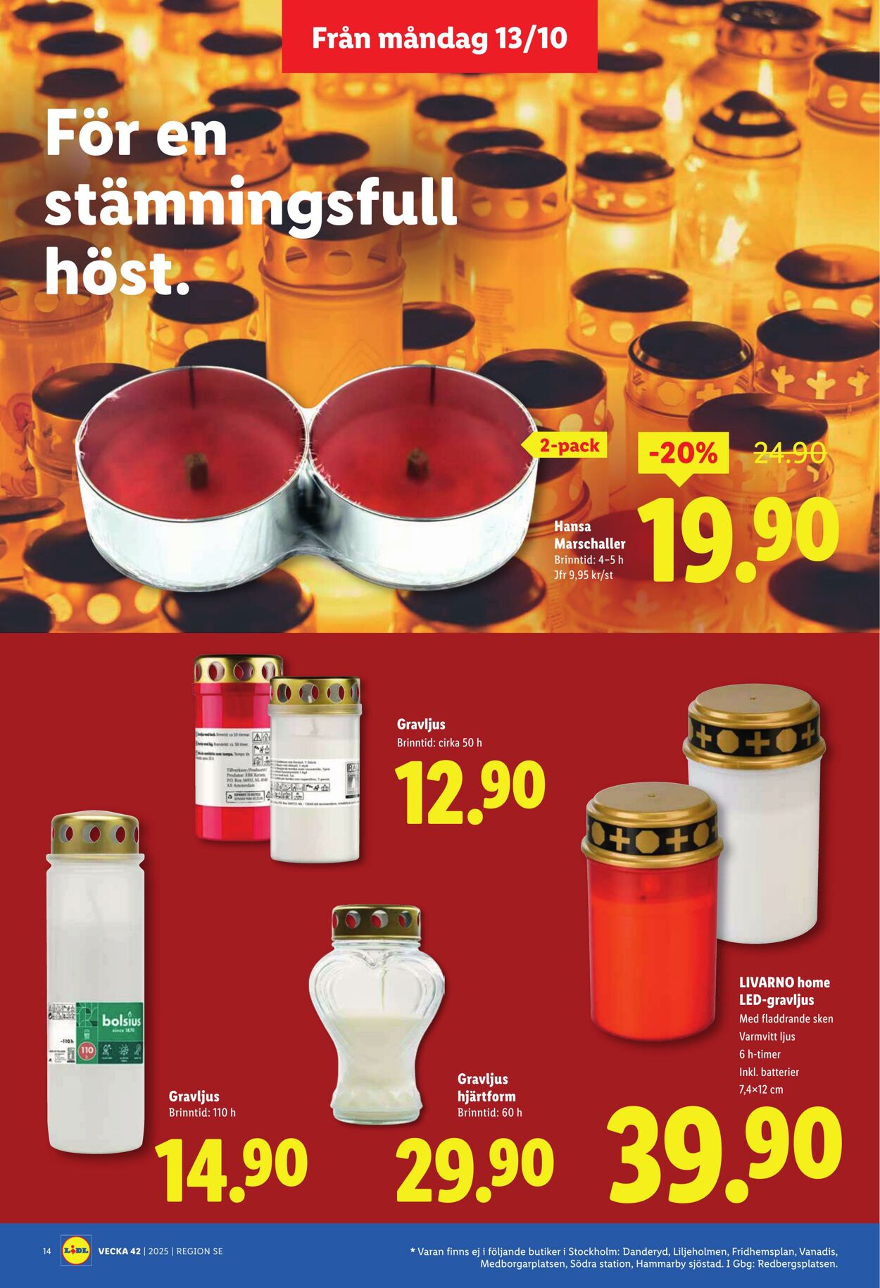 Erbjudanden Lidl 13.10.2025 - 19.10.2025