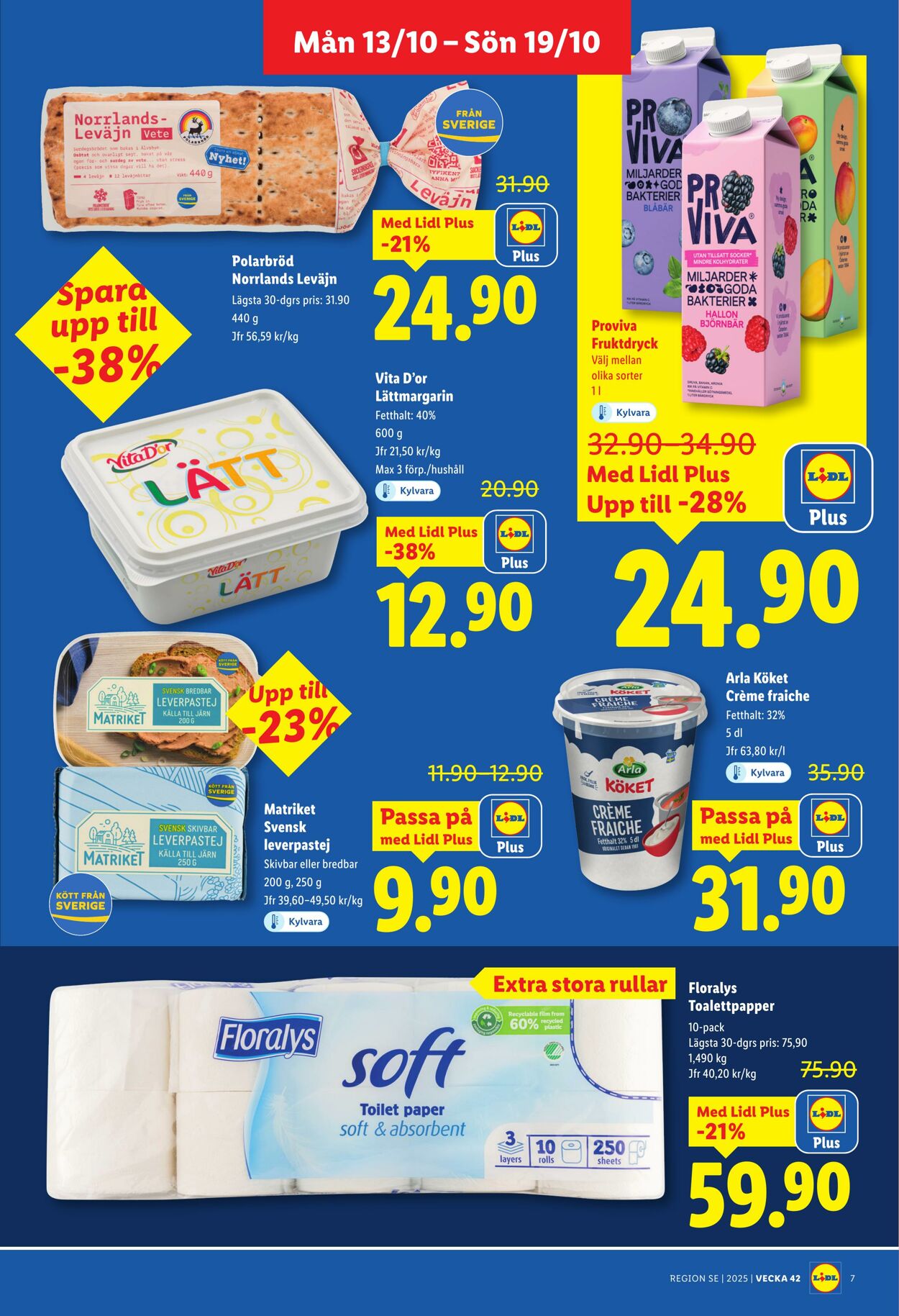 Erbjudanden Lidl 13.10.2025 - 19.10.2025