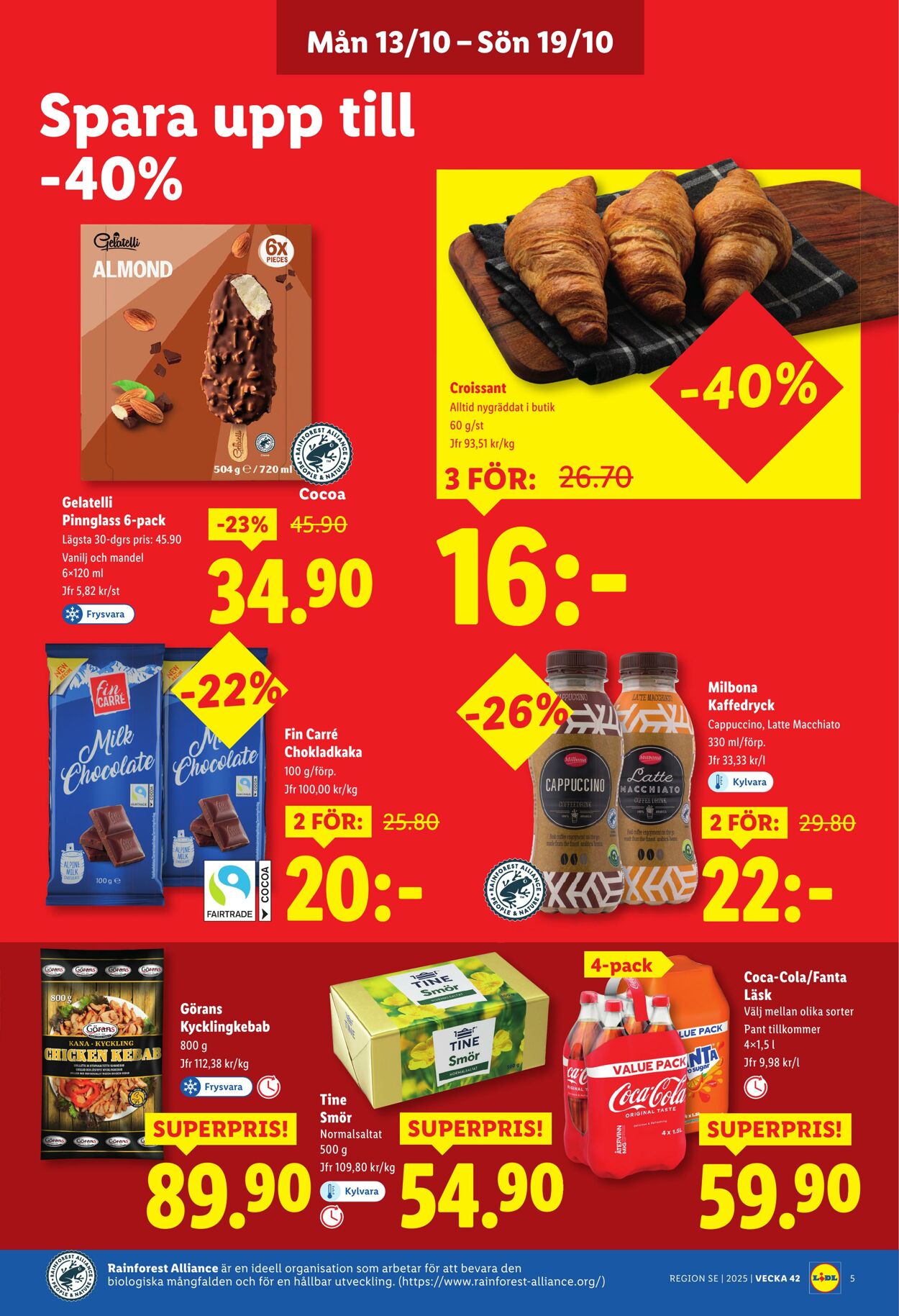 Erbjudanden Lidl 13.10.2025 - 19.10.2025