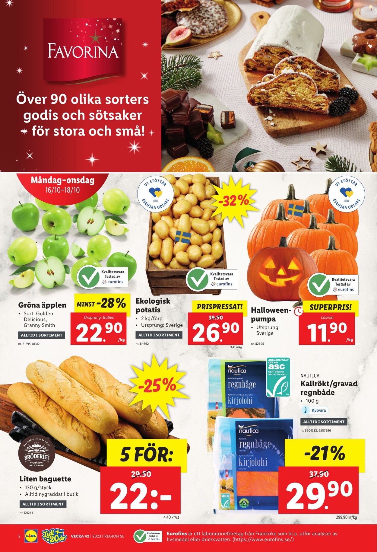 Erbjudanden Lidl 16.10.2023 - 22.10.2023