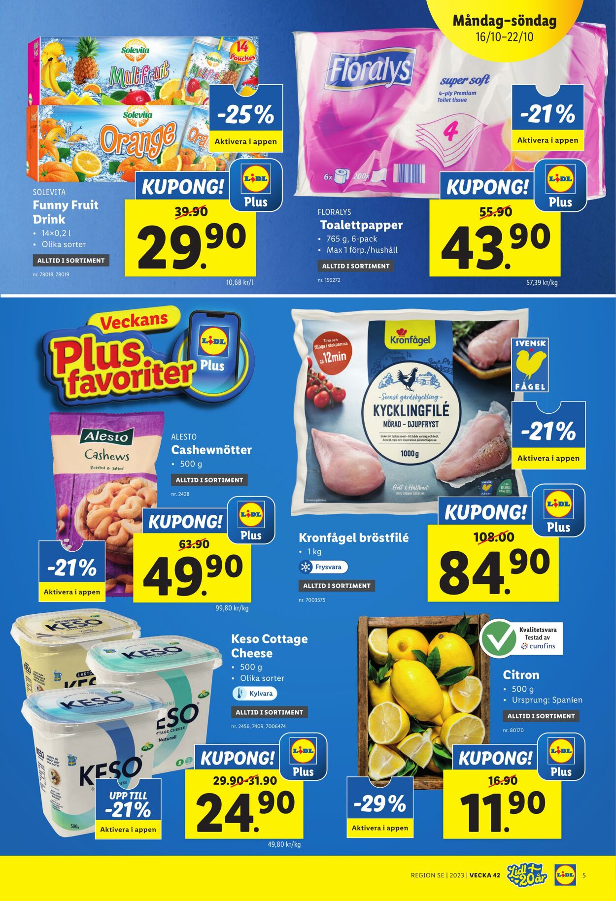 Erbjudanden Lidl 16.10.2023 - 22.10.2023