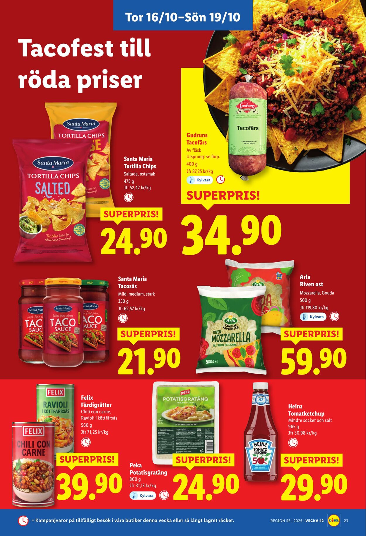 Erbjudanden Lidl 13.10.2025 - 19.10.2025