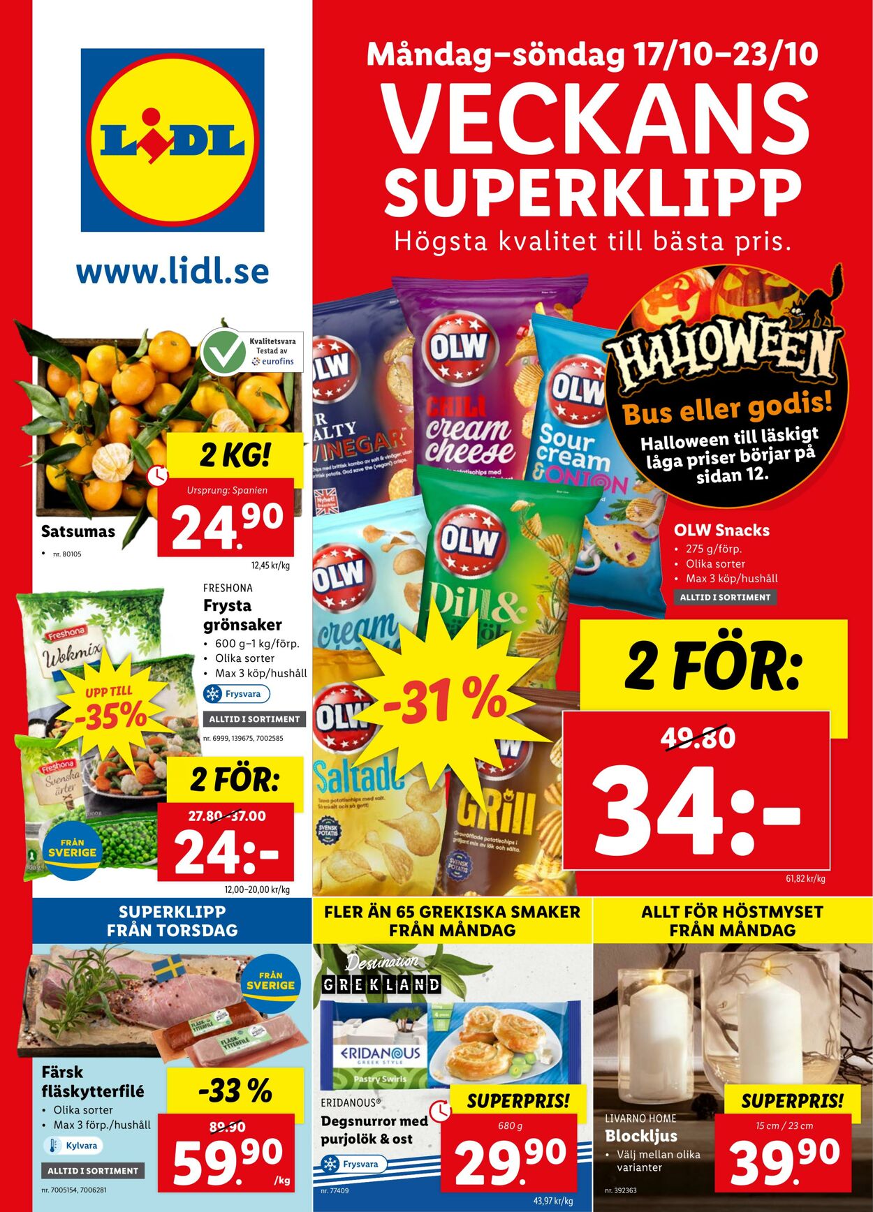 Erbjudanden Lidl 17.10.2022 - 23.10.2022