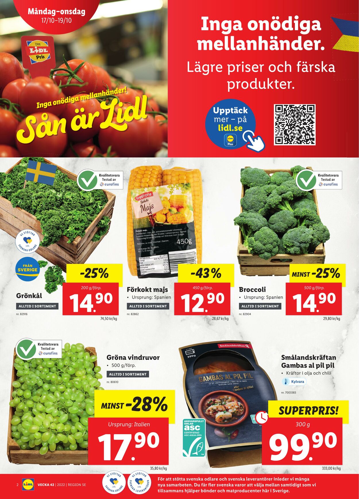 Erbjudanden Lidl 17.10.2022 - 23.10.2022