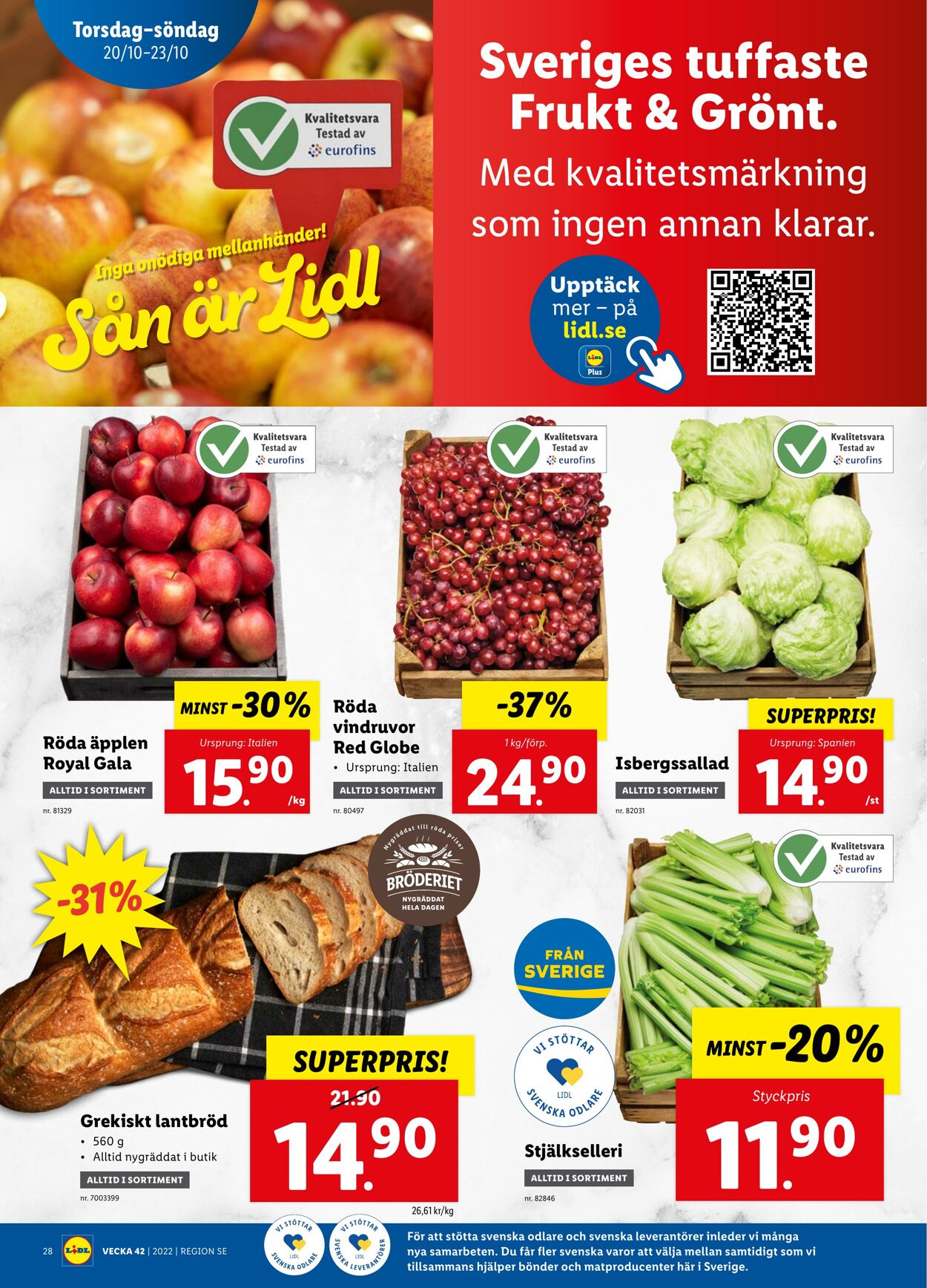 Erbjudanden Lidl 17.10.2022 - 23.10.2022