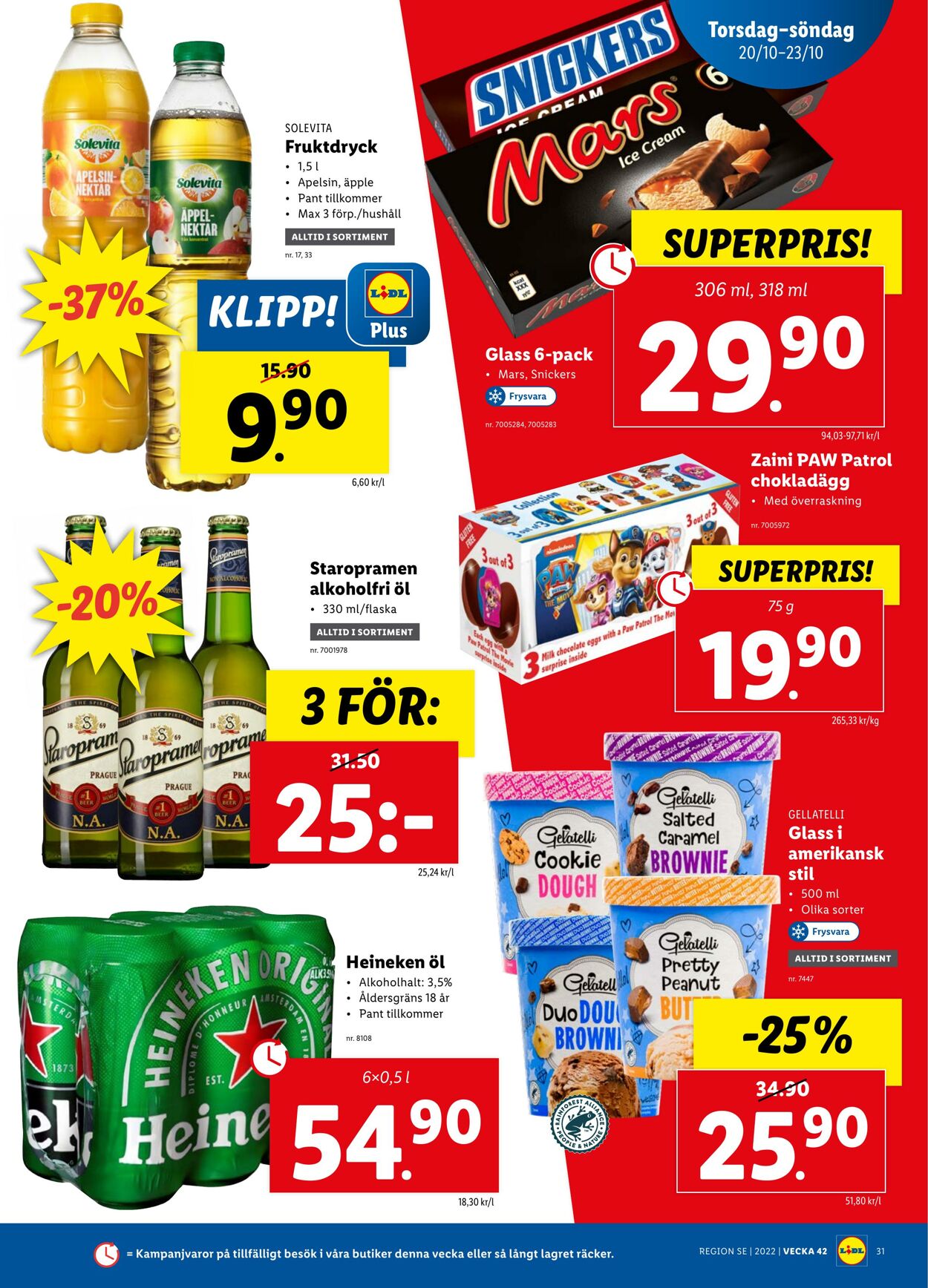 Erbjudanden Lidl 17.10.2022 - 23.10.2022