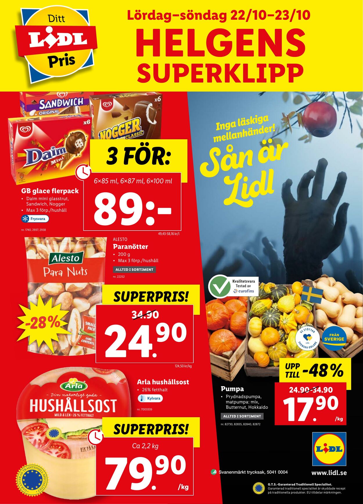 Erbjudanden Lidl 17.10.2022 - 23.10.2022