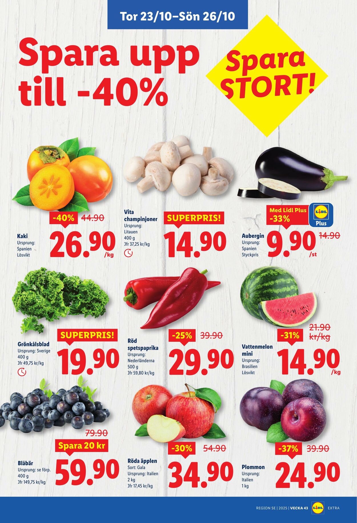 Erbjudanden Lidl 20.10.2025 - 26.10.2025