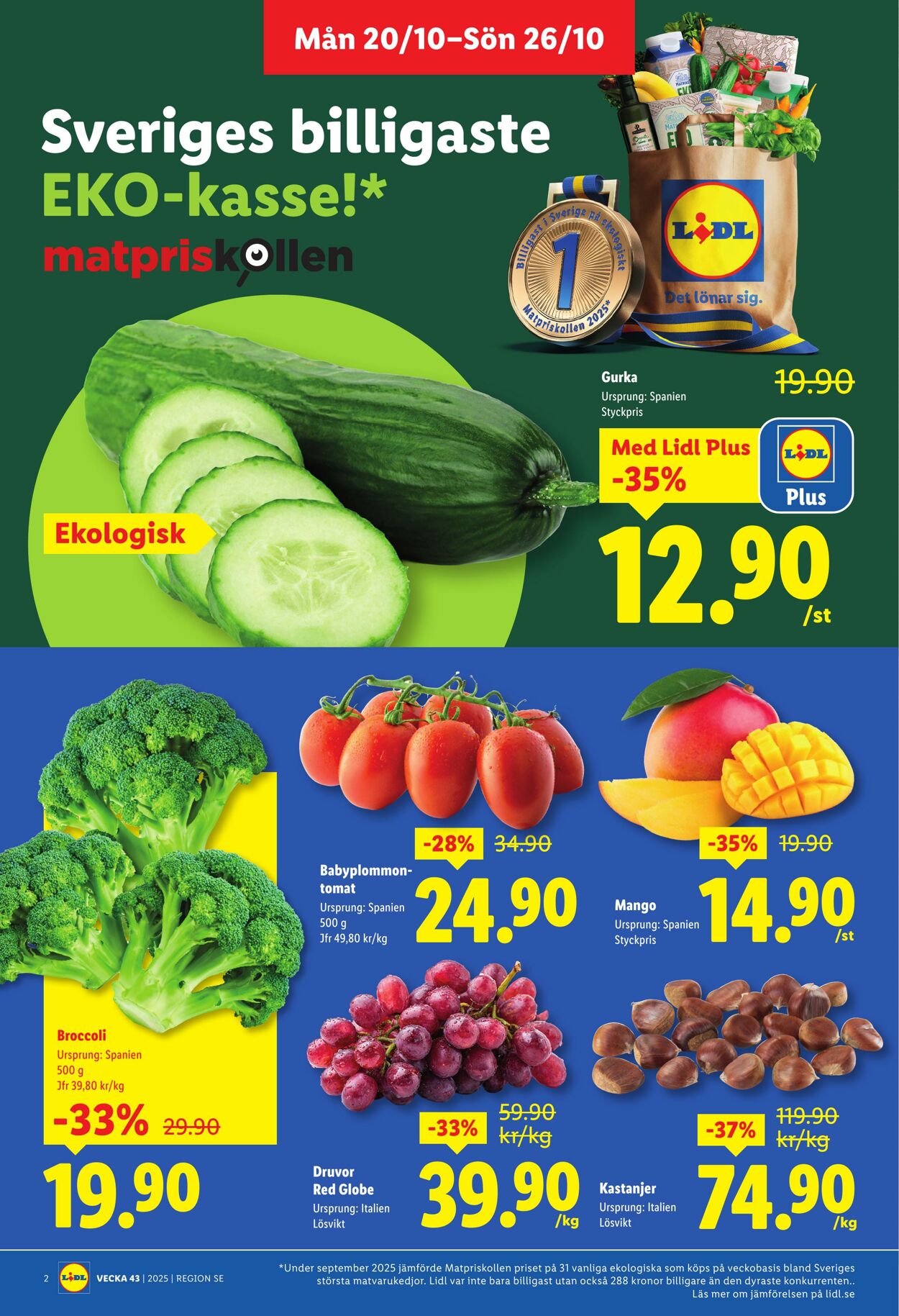 Erbjudanden Lidl 20.10.2025 - 26.10.2025