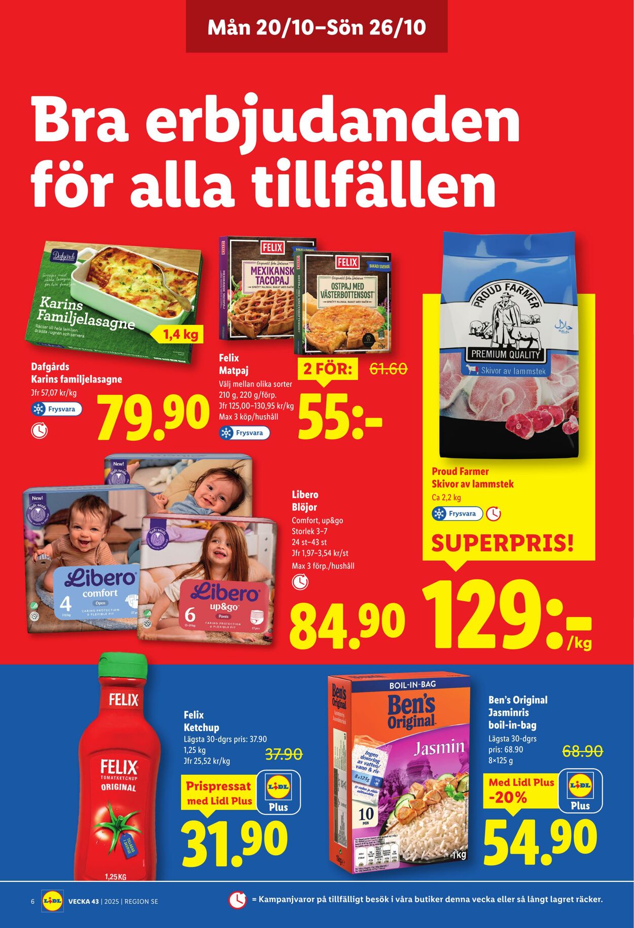 Erbjudanden Lidl 20.10.2025 - 26.10.2025