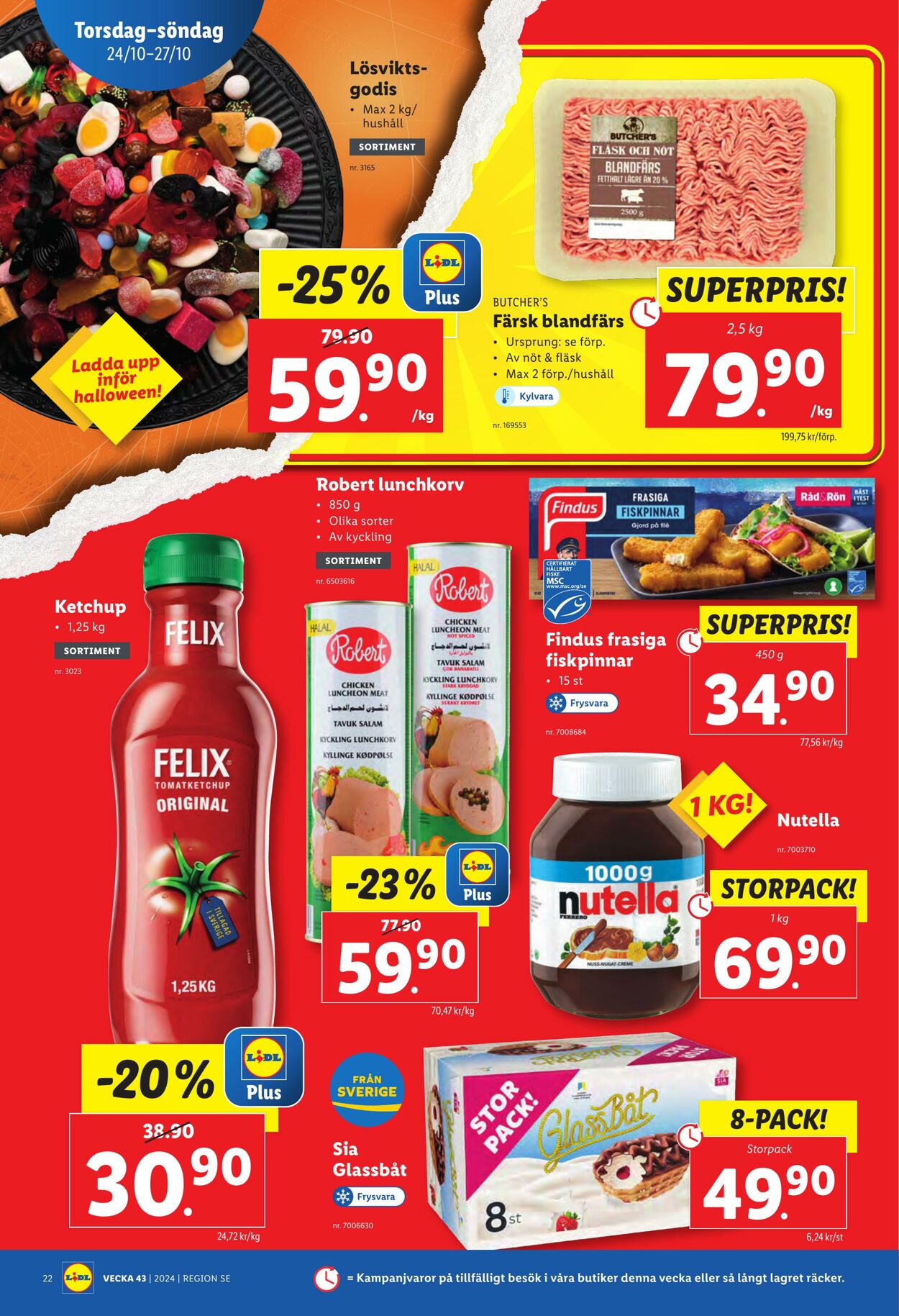 Erbjudanden Lidl 21.10.2024 - 27.10.2024