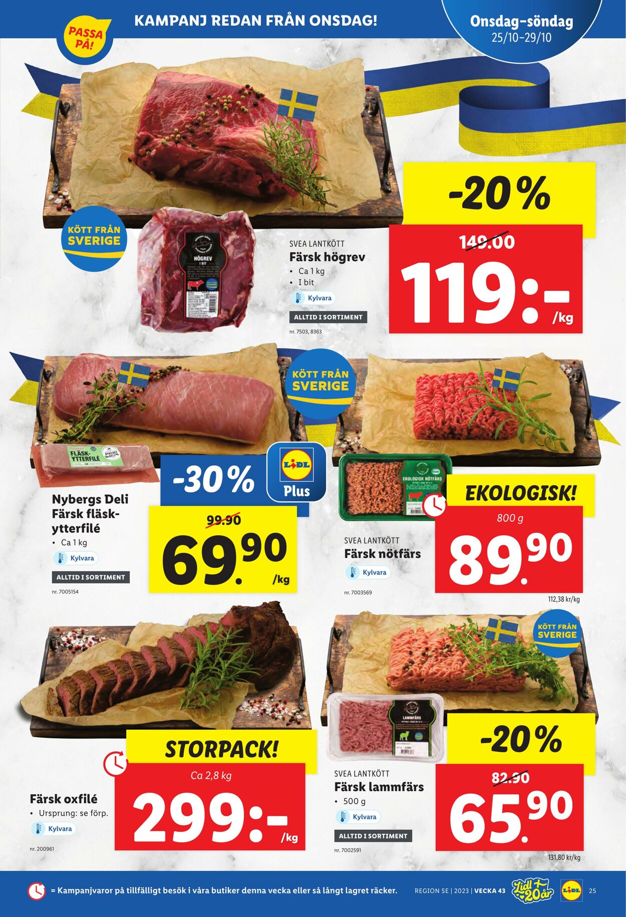 Erbjudanden Lidl 23.10.2023 - 29.10.2023