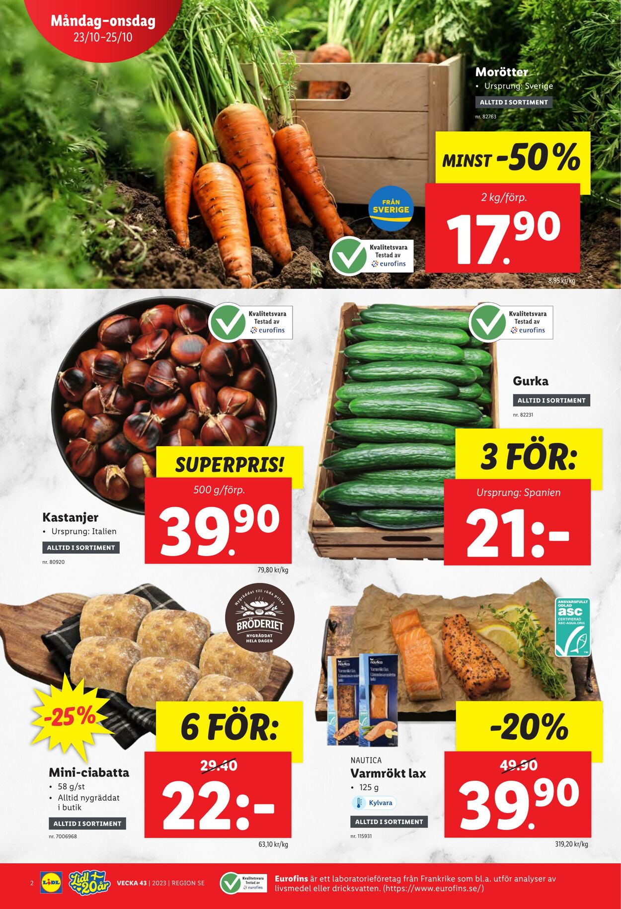 Erbjudanden Lidl 23.10.2023 - 29.10.2023