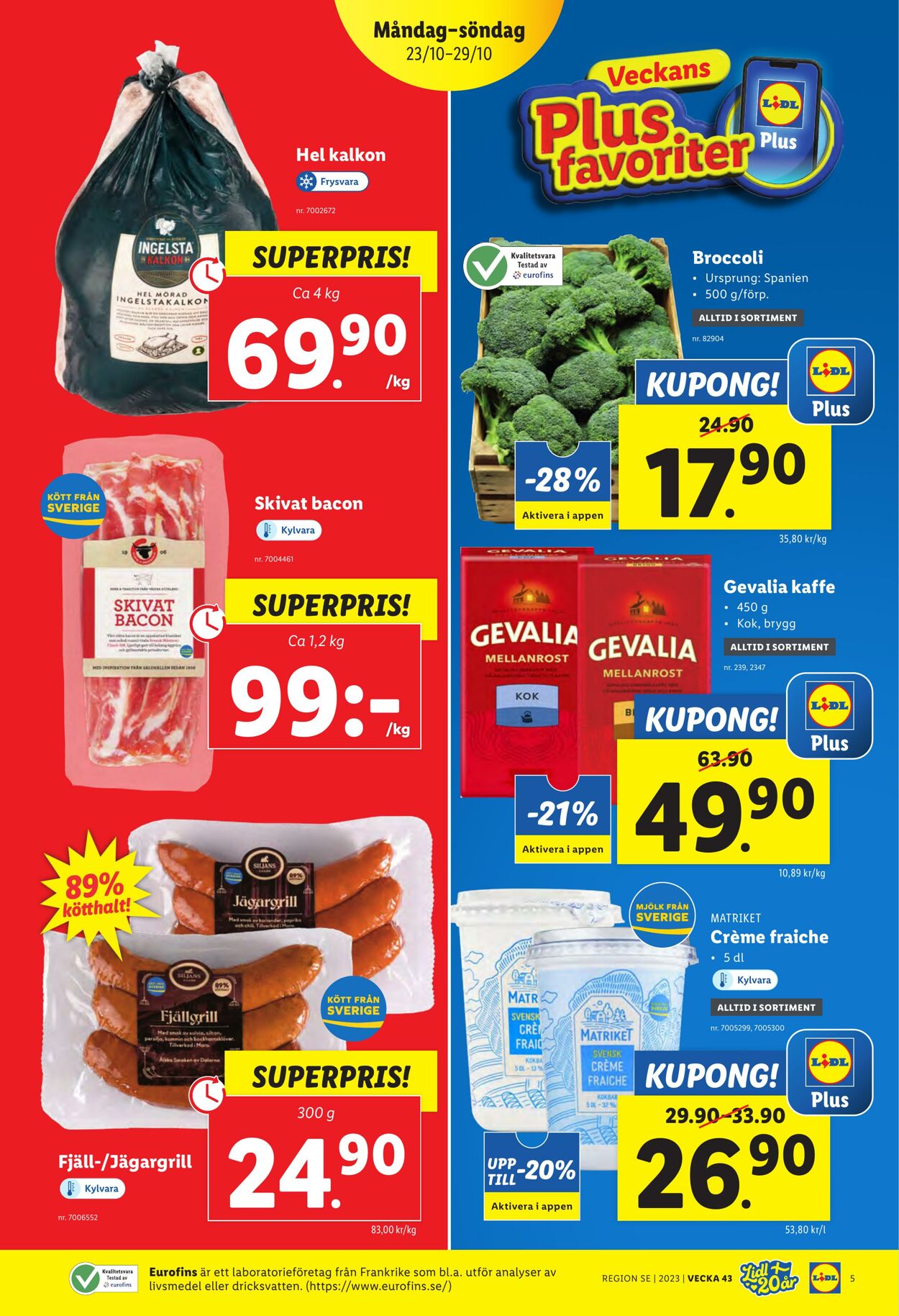 Erbjudanden Lidl 23.10.2023 - 29.10.2023