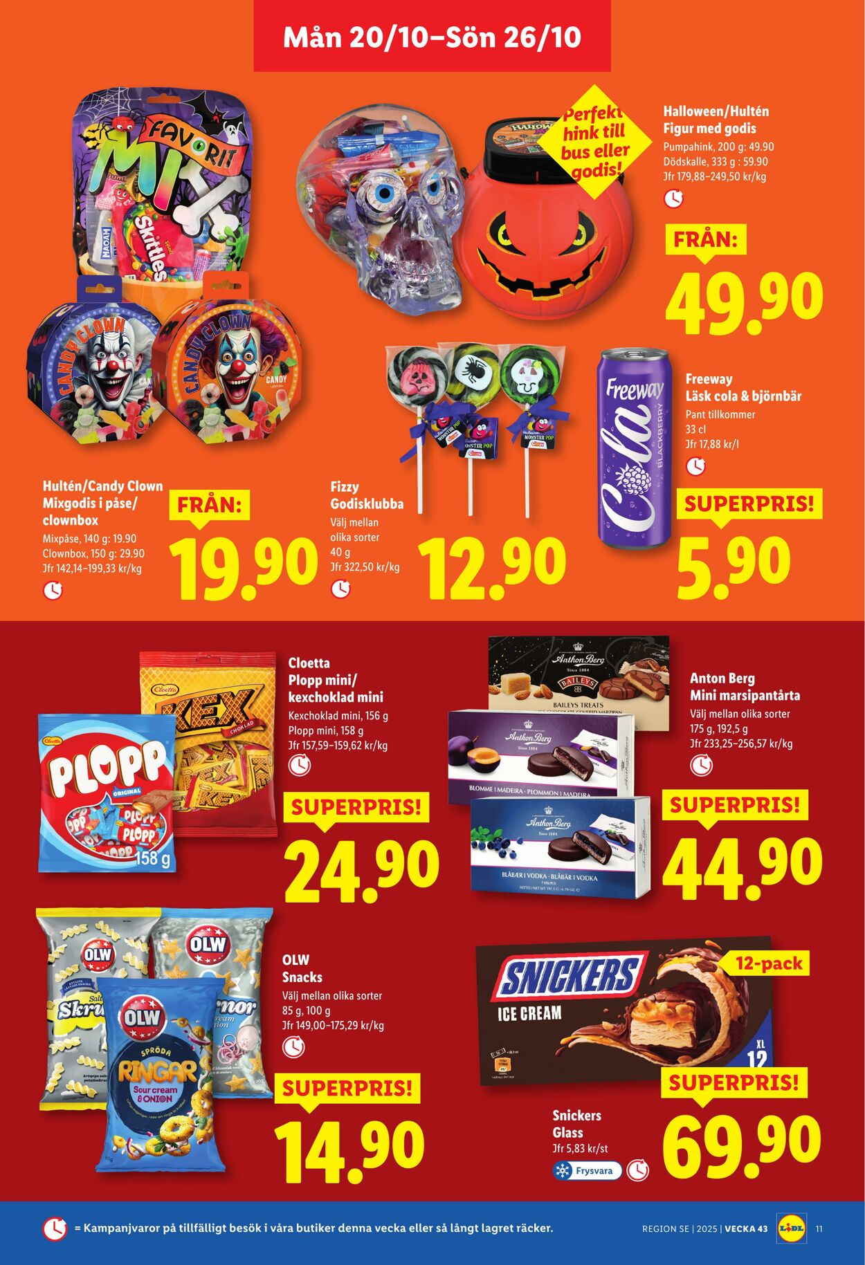 Erbjudanden Lidl 20.10.2025 - 26.10.2025