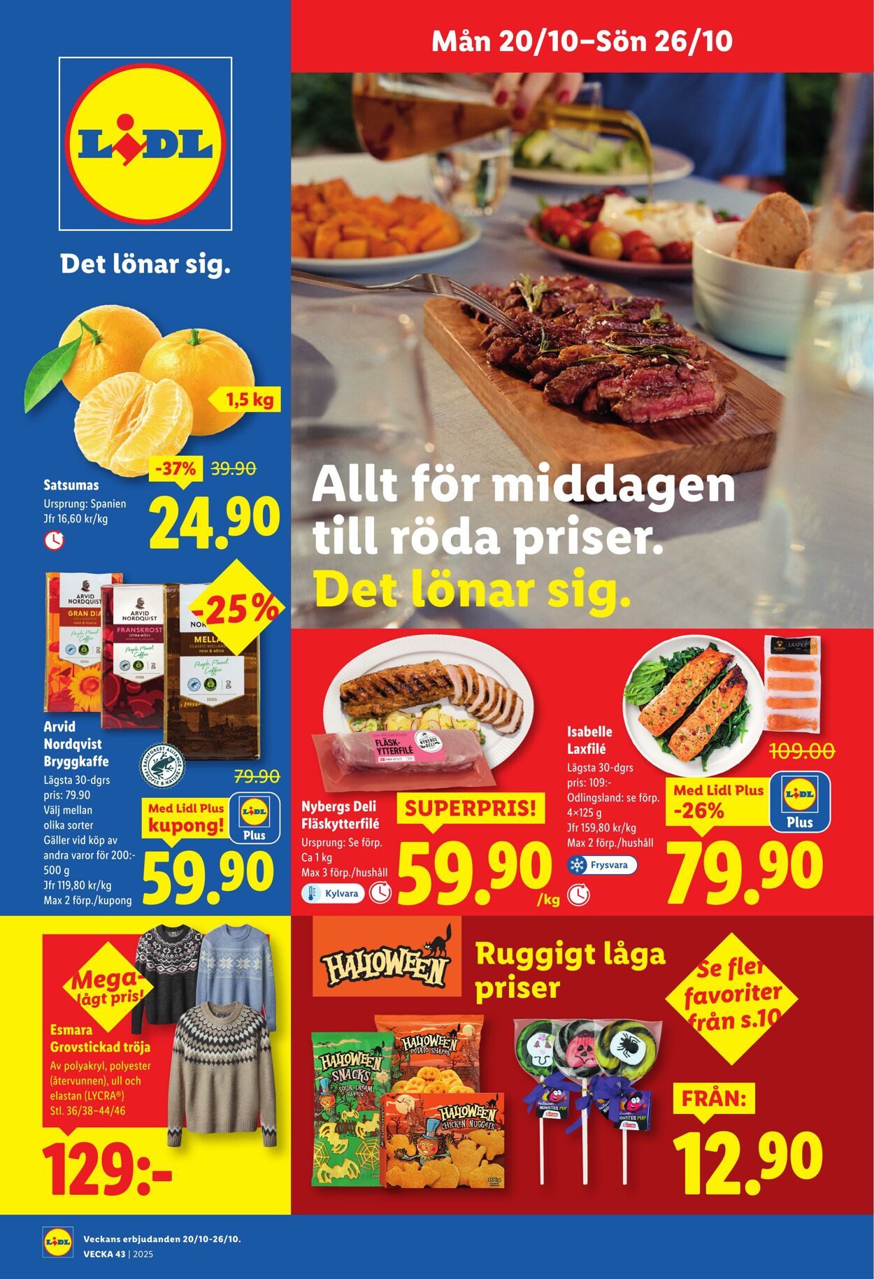 Erbjudanden Lidl 20.10.2025 - 26.10.2025