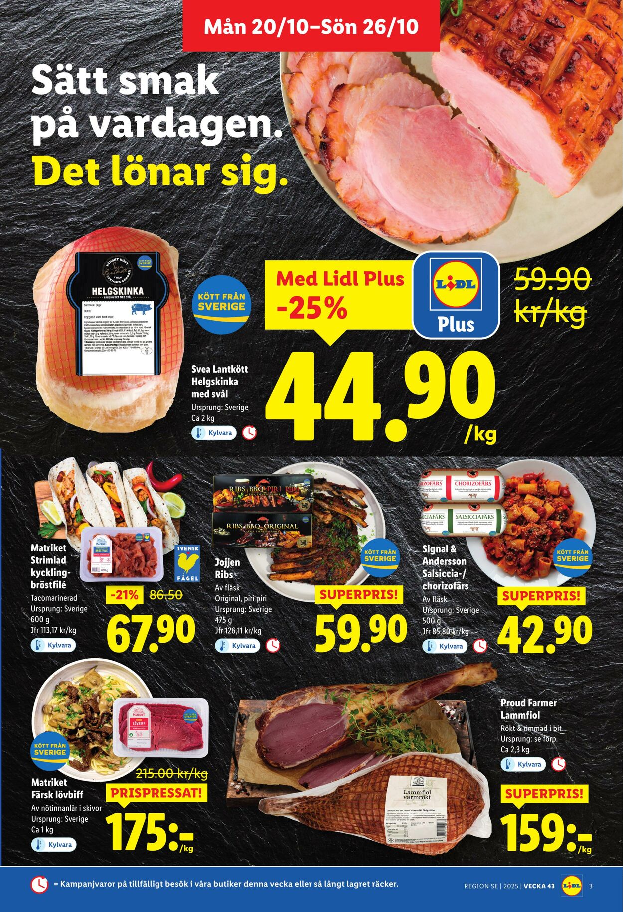 Erbjudanden Lidl 20.10.2025 - 26.10.2025