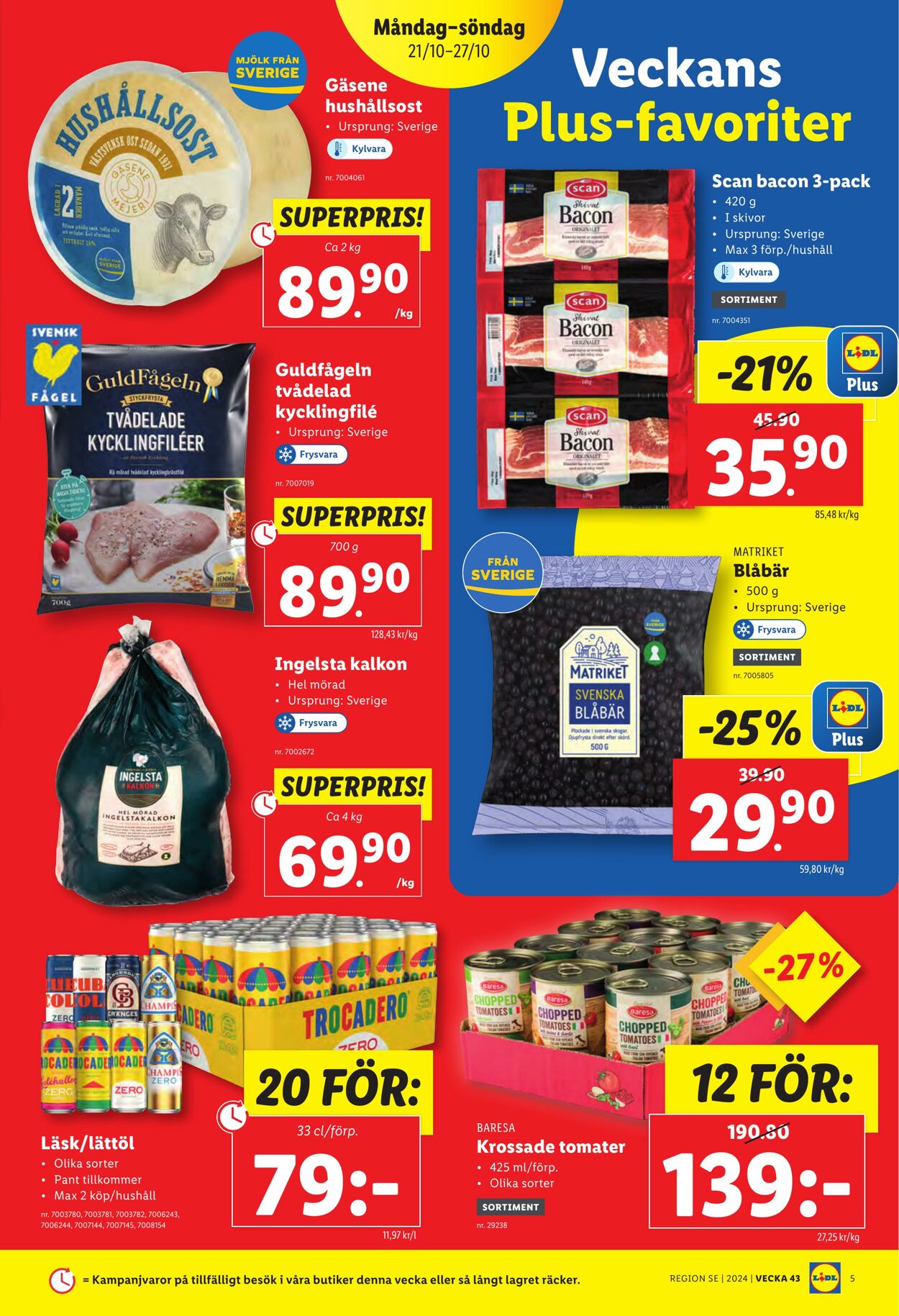 Erbjudanden Lidl 21.10.2024 - 27.10.2024