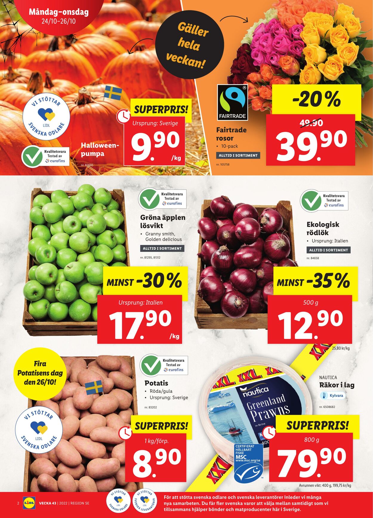 Erbjudanden Lidl 24.10.2022 - 30.10.2022